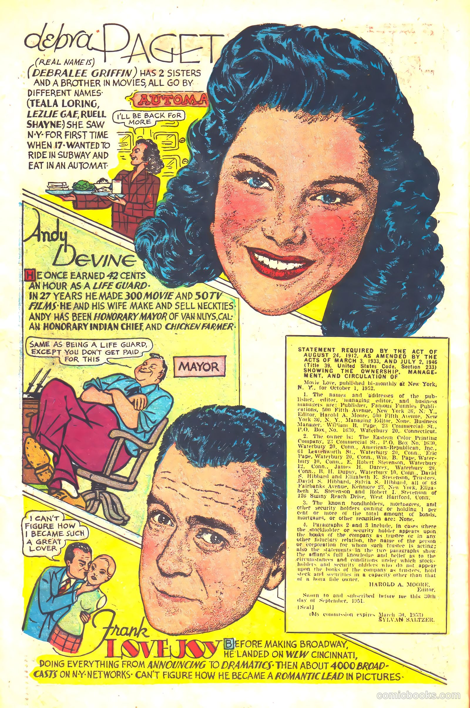 Movie Love #19 (1953) — page 30 of 36
