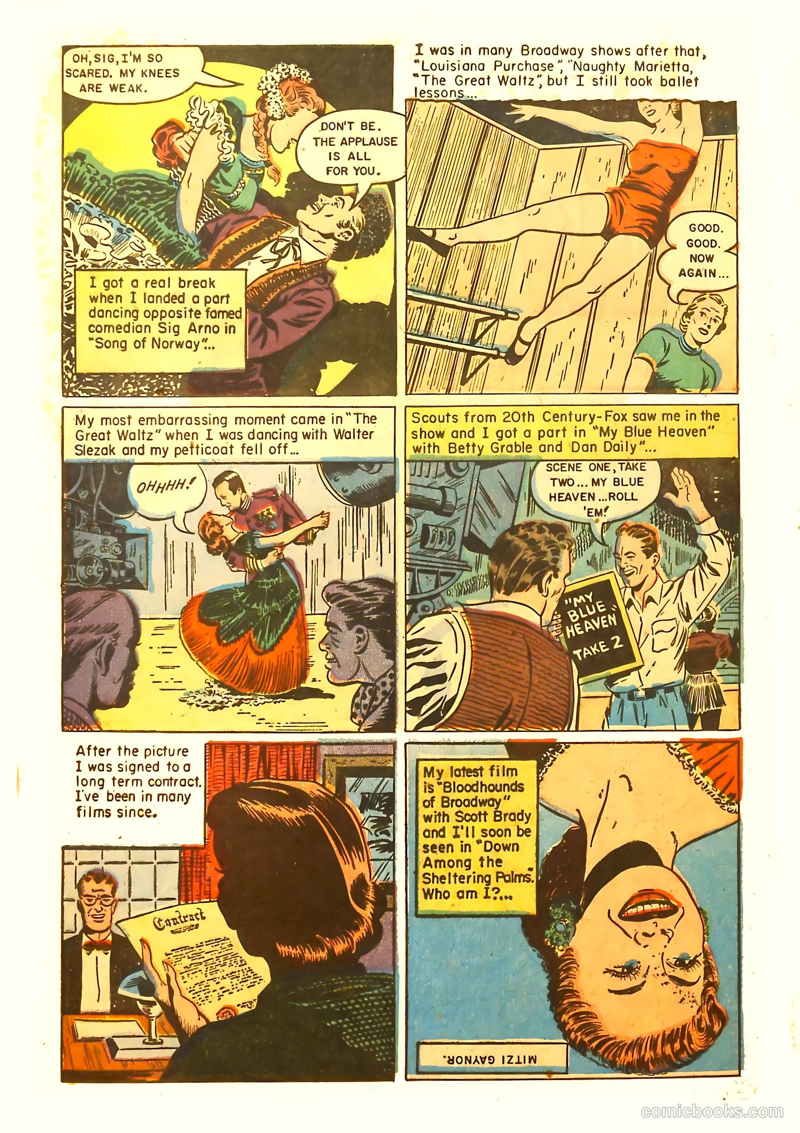 Movie Love #21 (1953) — page 32 of 36