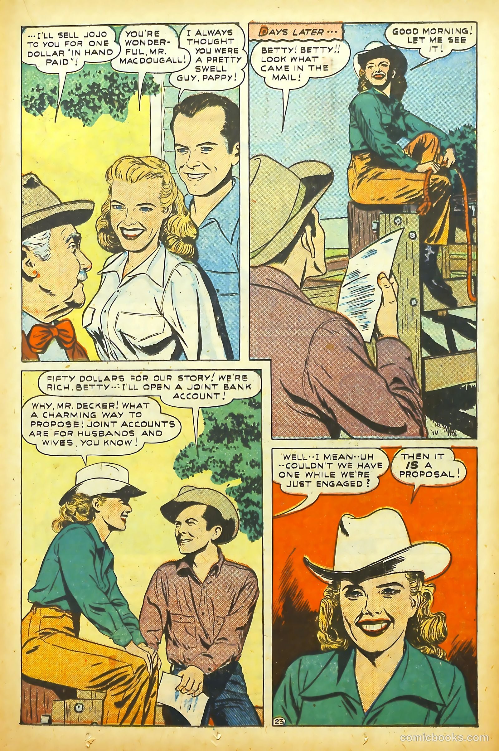 Movie Love #3 (1950) — page 25 of 53