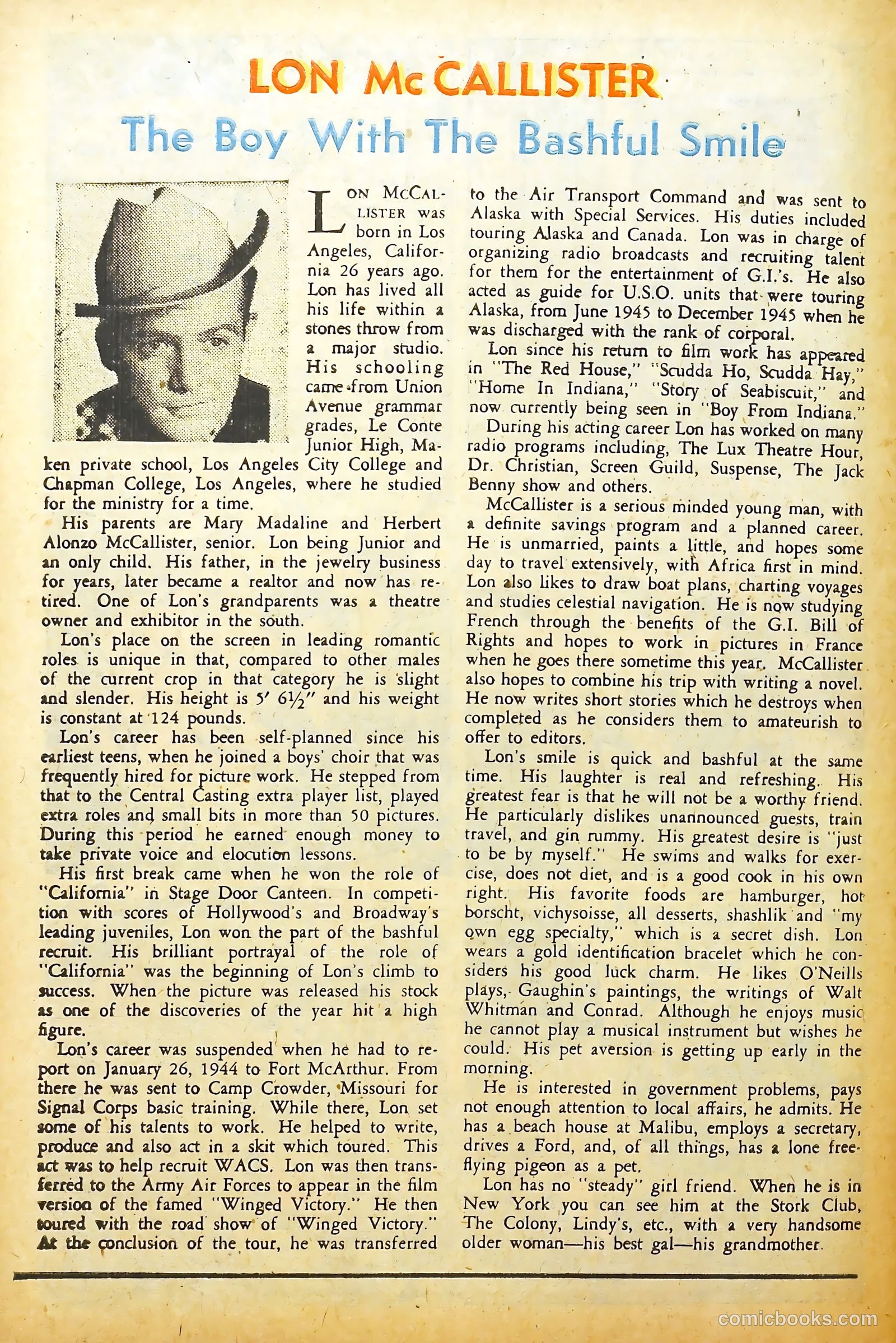 Movie Love #3 (1950) — page 48 of 53