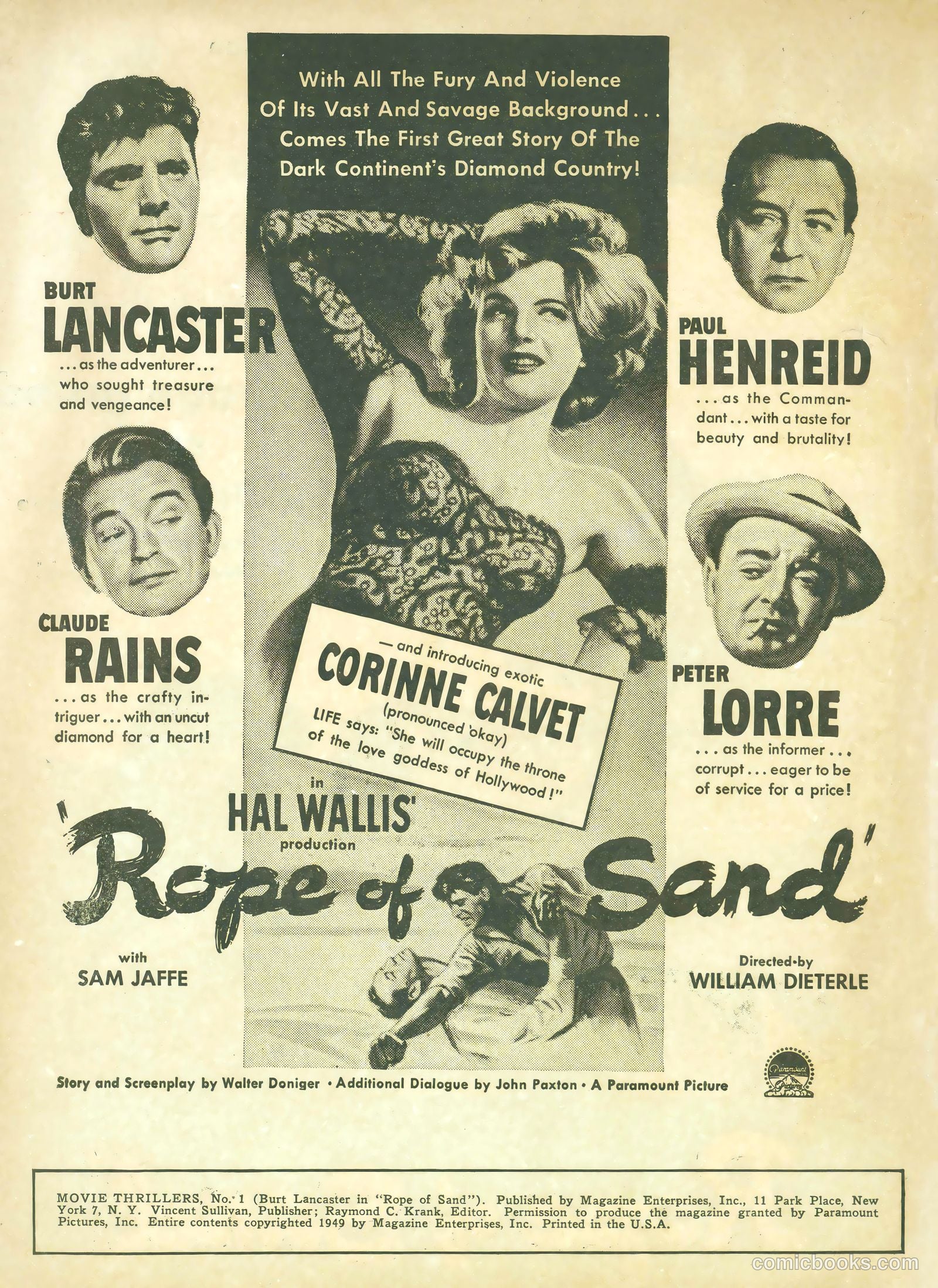 Movie Thrillers #1 (1949) — page 3 of 37