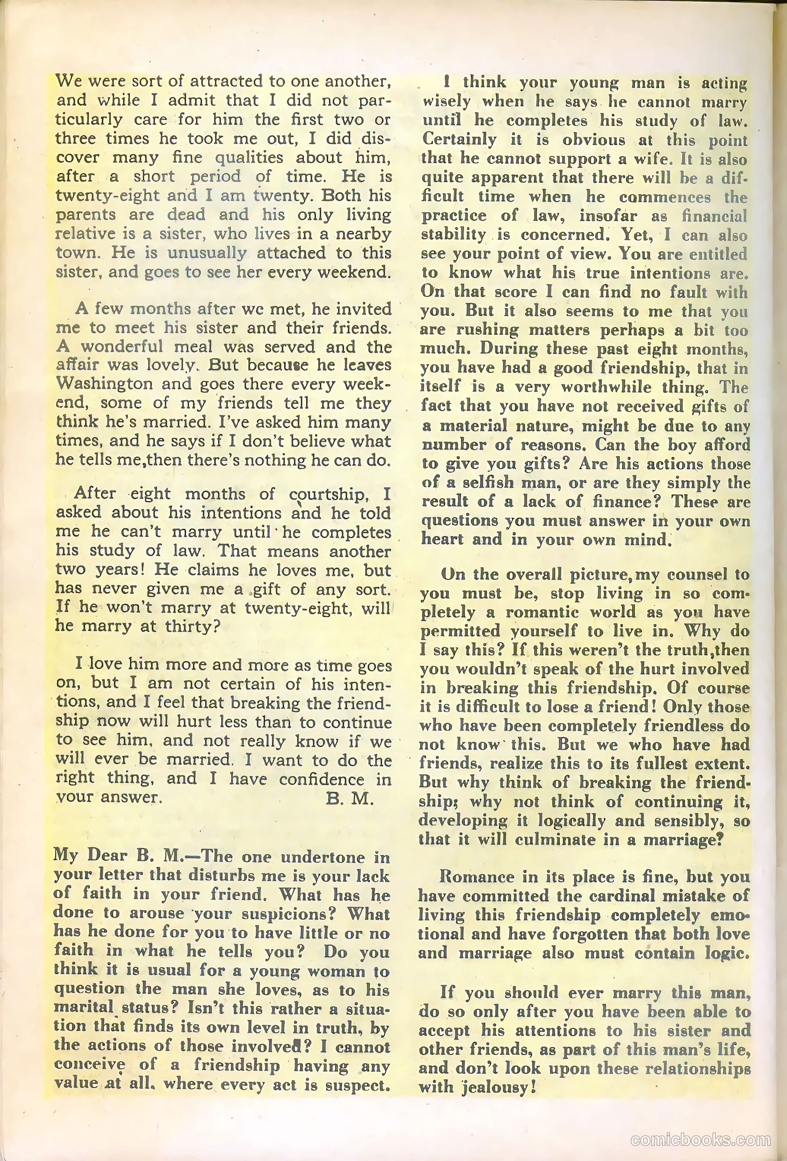 Mr. Anthony's Love Clinic #2 (1949) — page 40 of 52