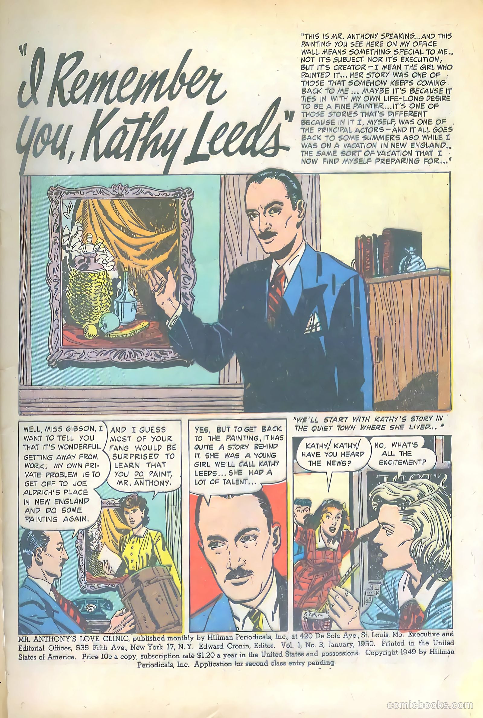 Mr. Anthony's Love Clinic #3 (1950) — page 3 of 52