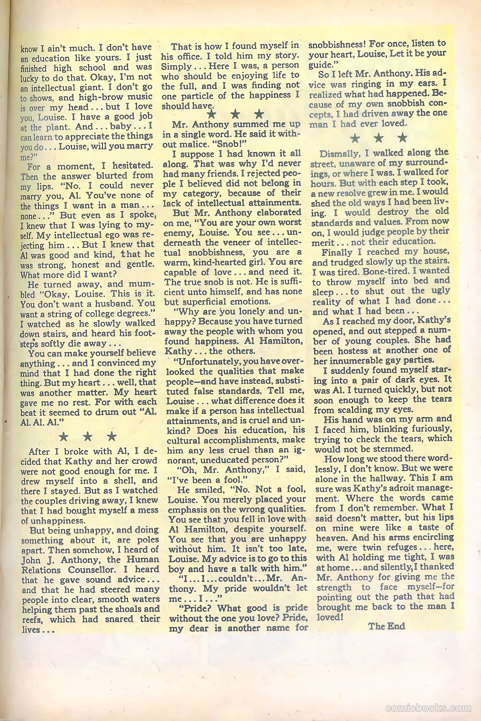 Mr. Anthony's Love Clinic #3 (1950) — page 31 of 52