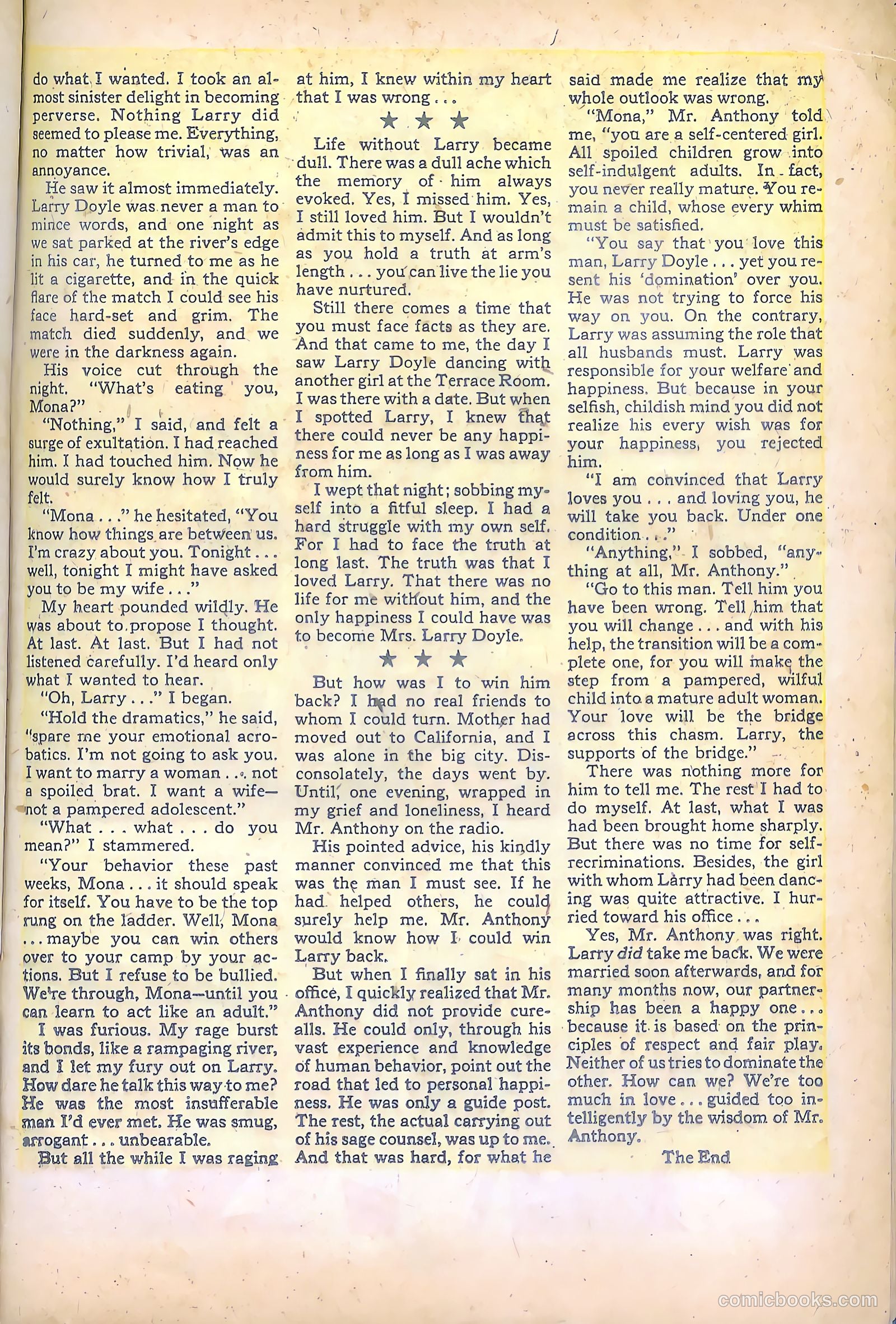Mr. Anthony's Love Clinic #4 (1950) — page 31 of 52