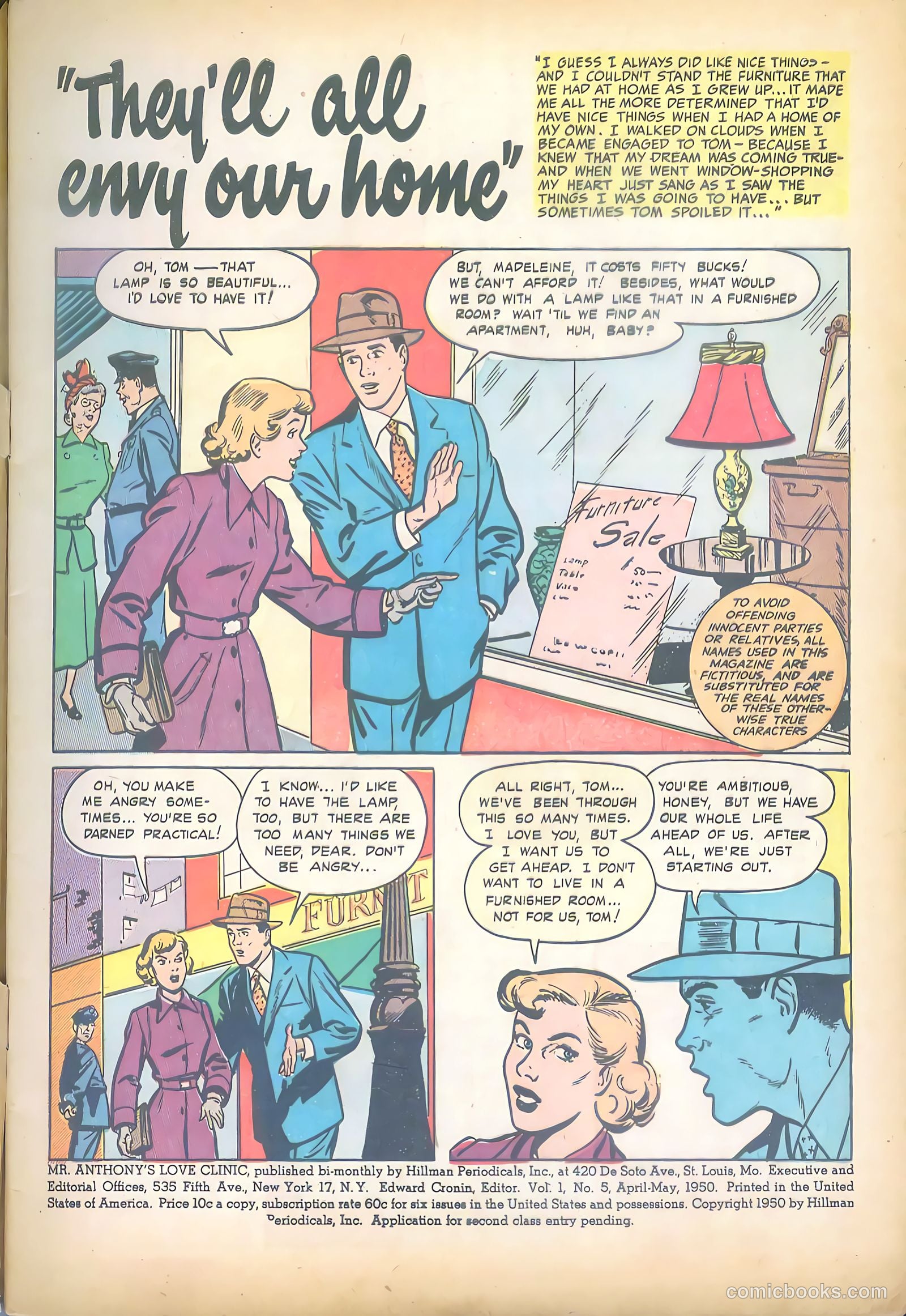 Mr. Anthony's Love Clinic #5 (1950) — page 3 of 52