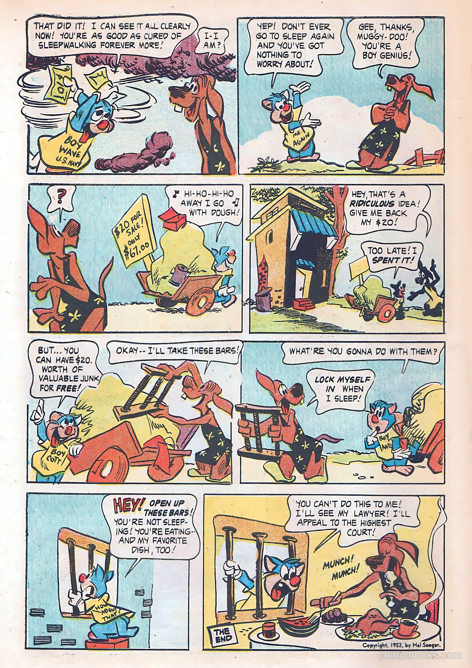 Muggy-Doo, Boy Cat #3 (1953) — page 8 of 36