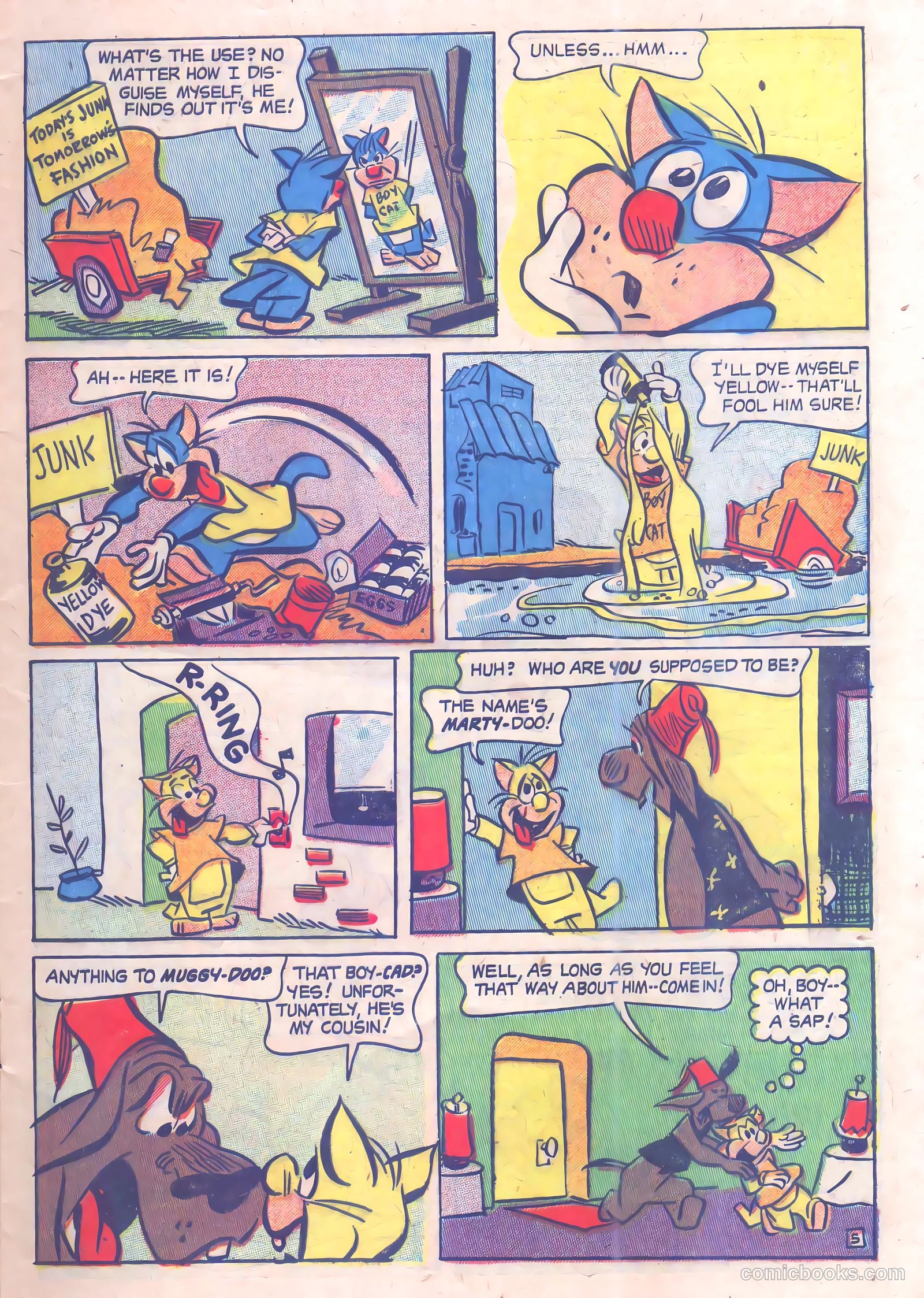 Muggy-Doo, Boy Cat #4 (1954) — page 7 of 36