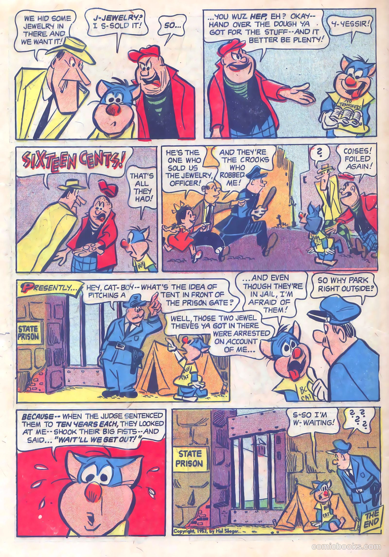 Muggy-Doo, Boy Cat #4 (1954) — page 34 of 36
