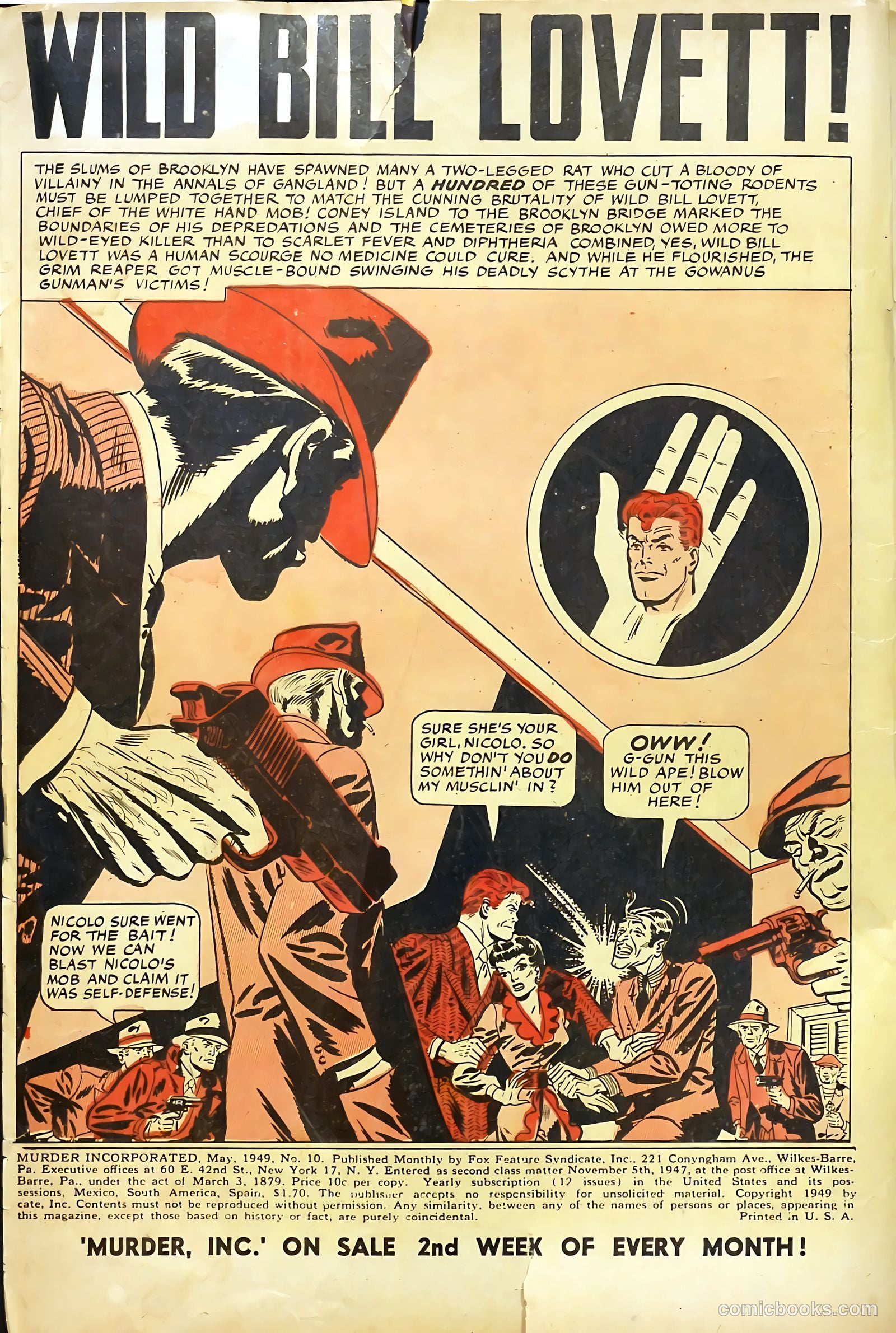 Murder Incorporated #10 (1949) — page 2 of 36