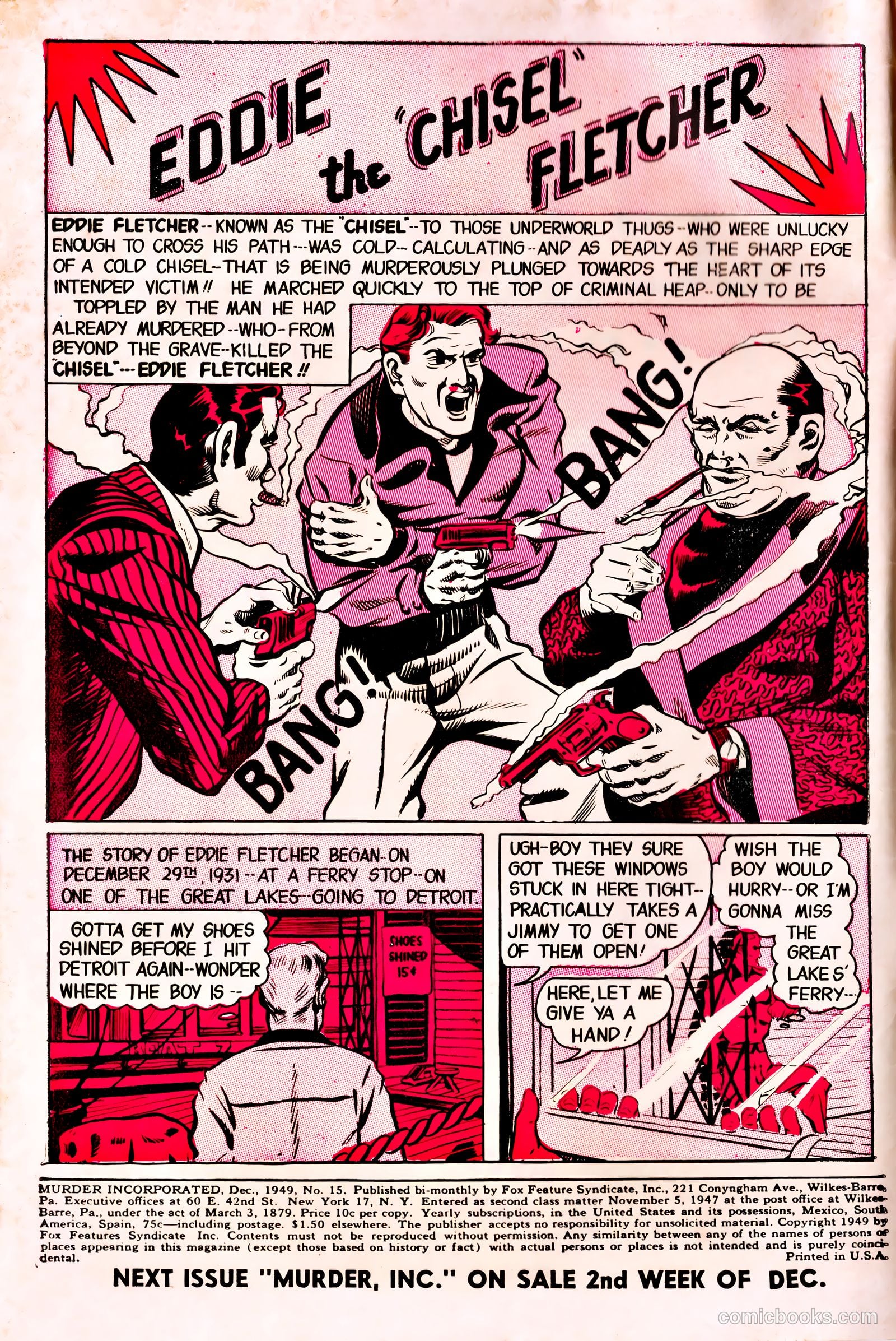 Murder Incorporated #15 (1949) — page 2 of 36