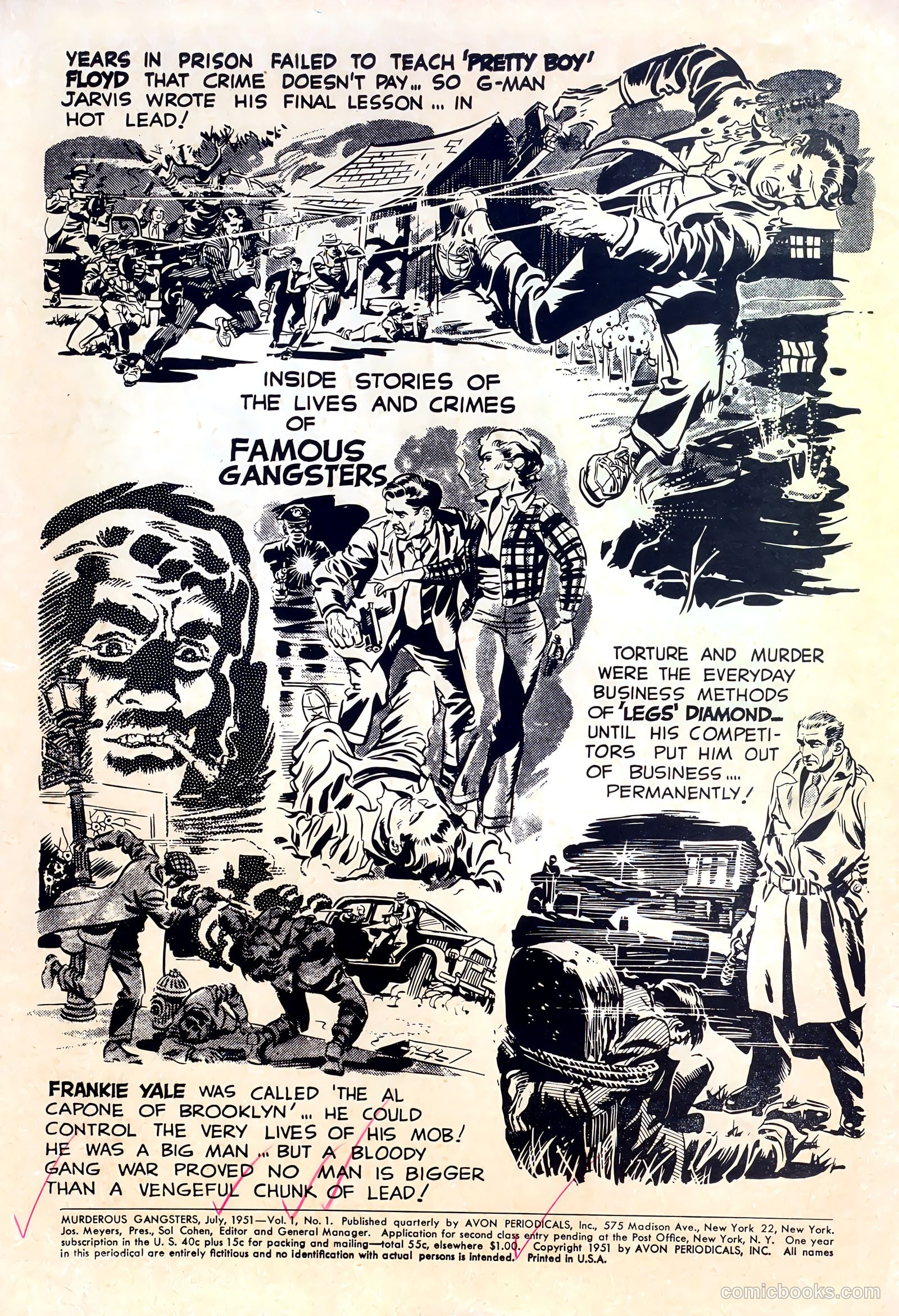 Murderous Gangsters #1 (1951) — page 2 of 36