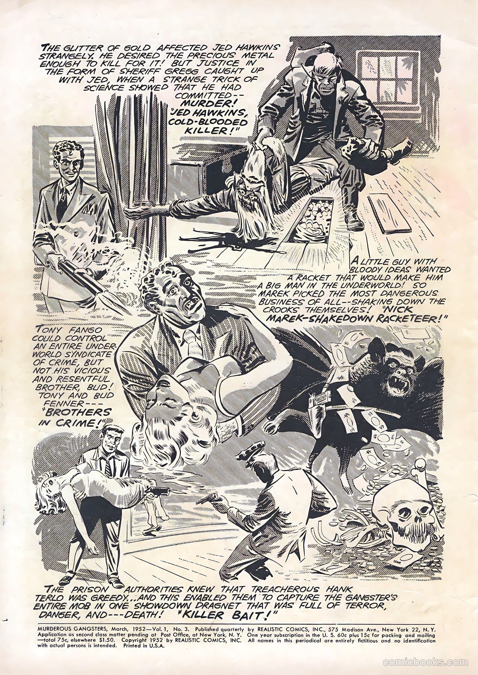 Murderous Gangsters #3 (1952) — page 34 of 36
