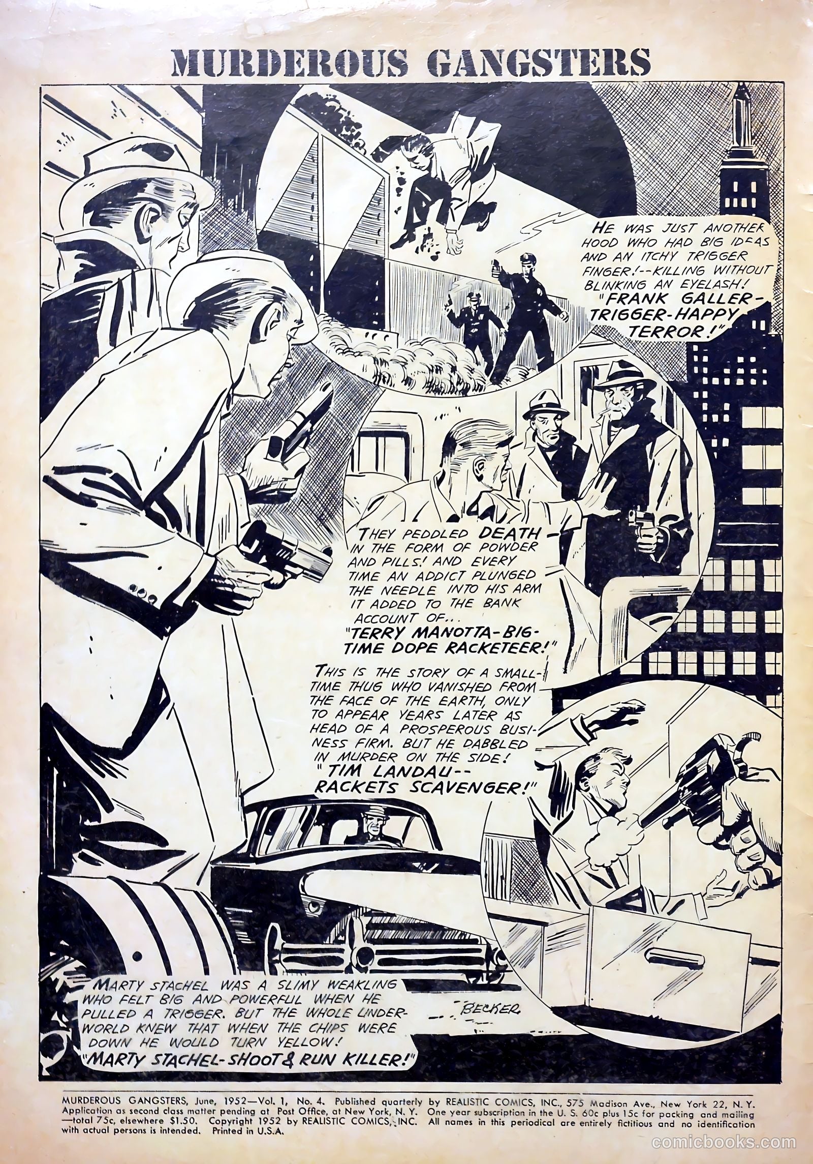 Murderous Gangsters #4 (1952) — page 2 of 37