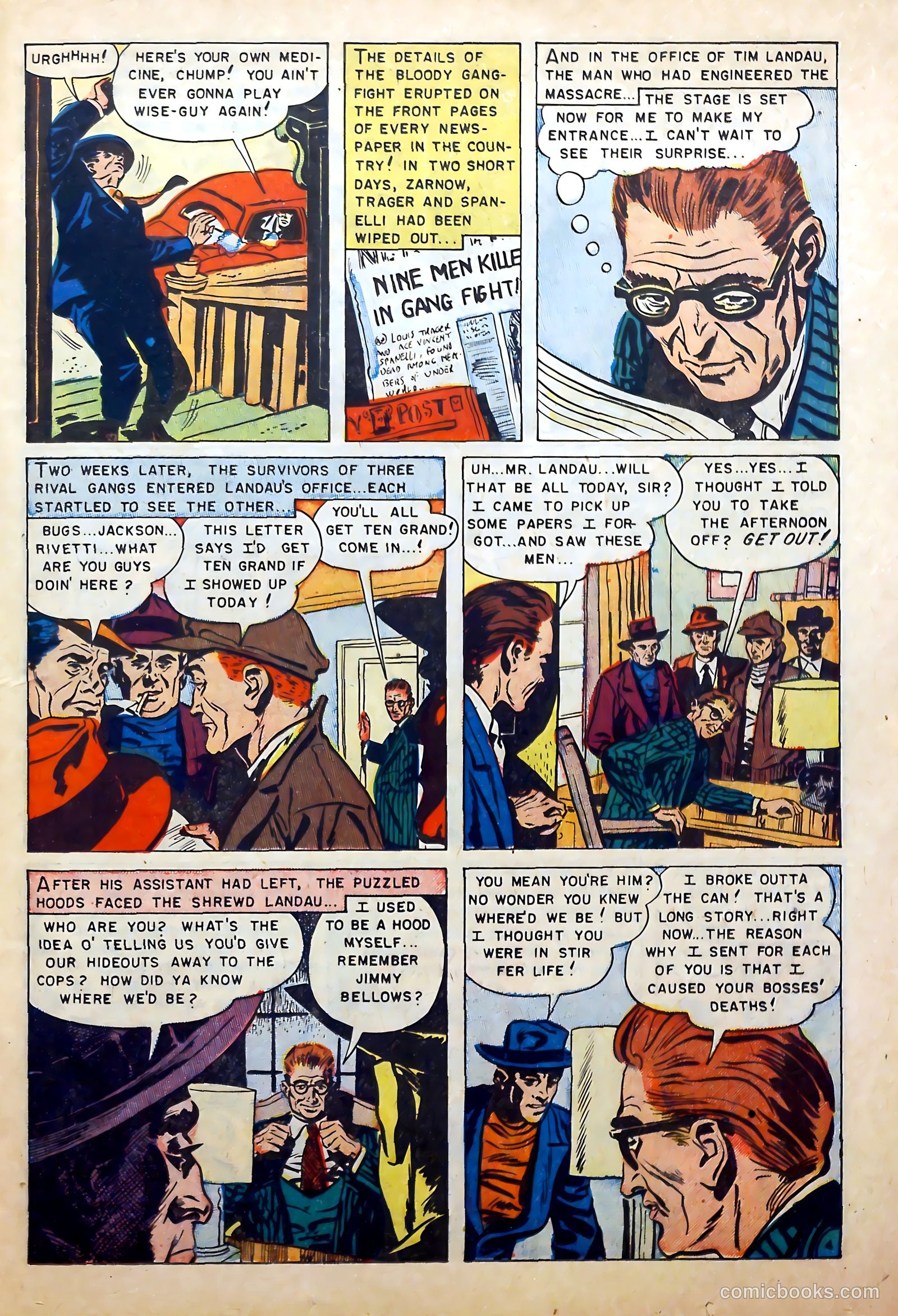 Murderous Gangsters #4 (1952) — page 23 of 37