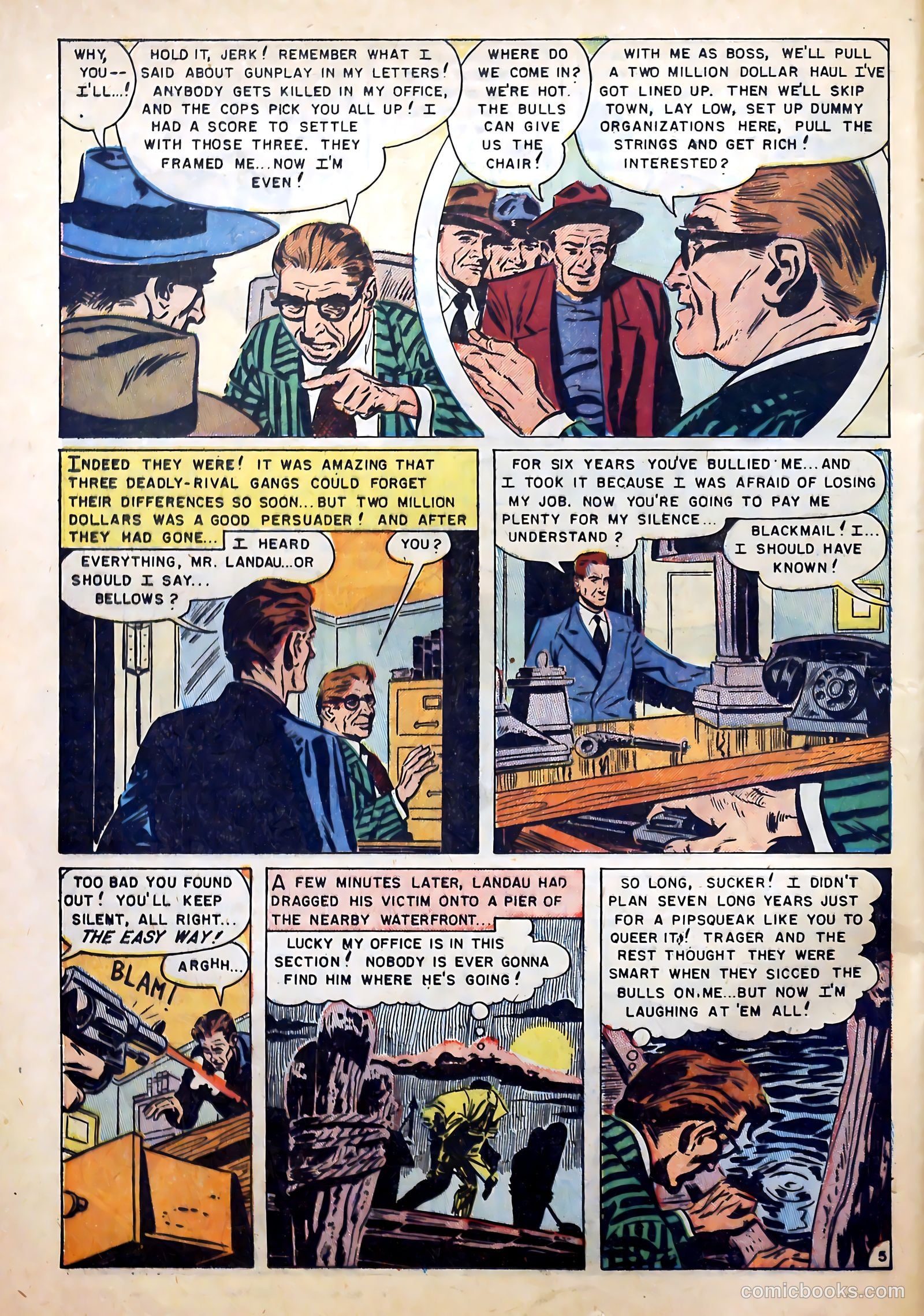 Murderous Gangsters #4 (1952) — page 24 of 37