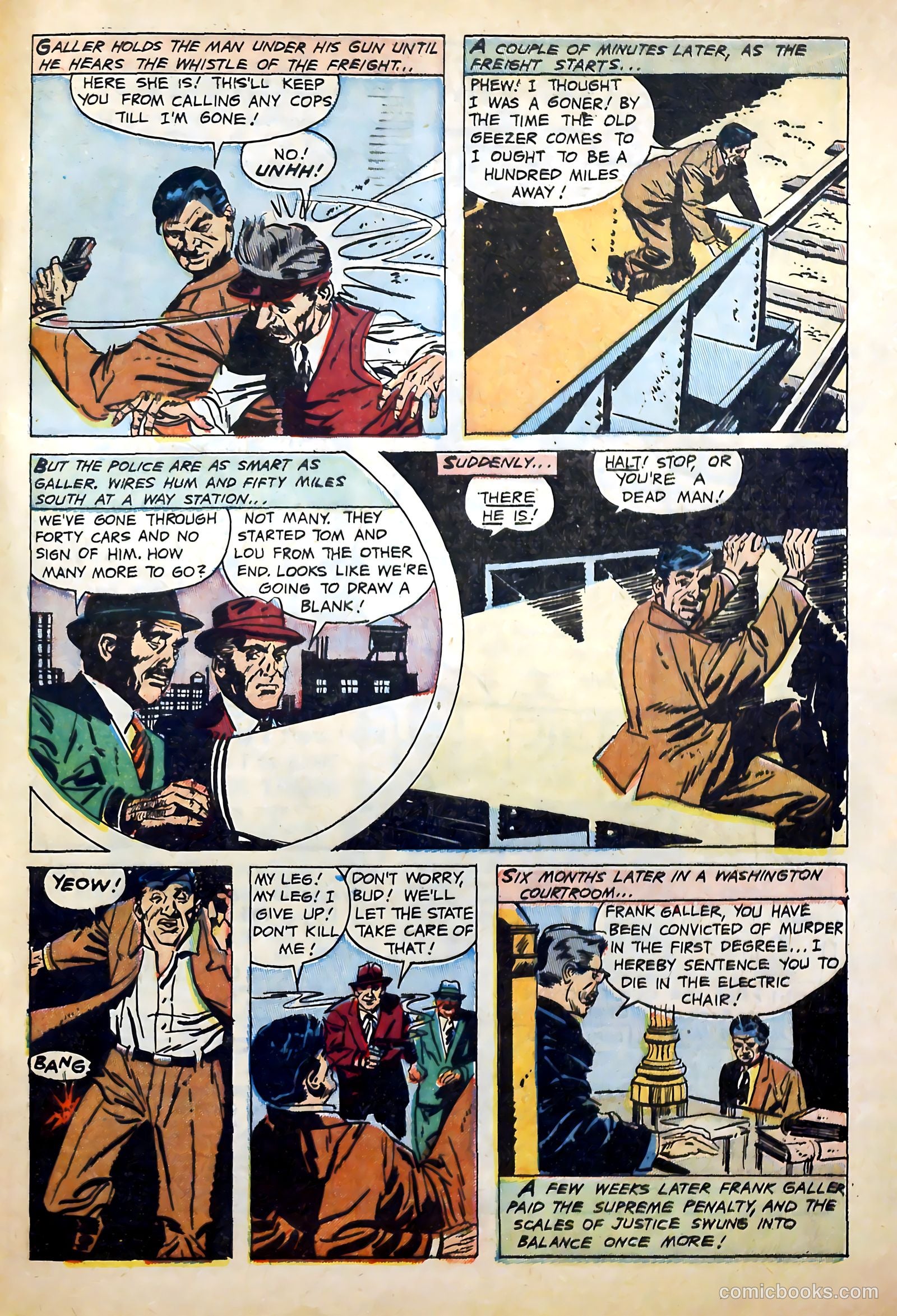 Murderous Gangsters #4 (1952) — page 33 of 37