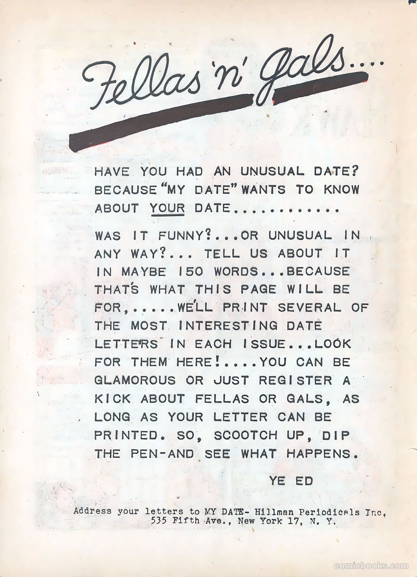 My Date Comics #1 (1947) — page 46 of 52