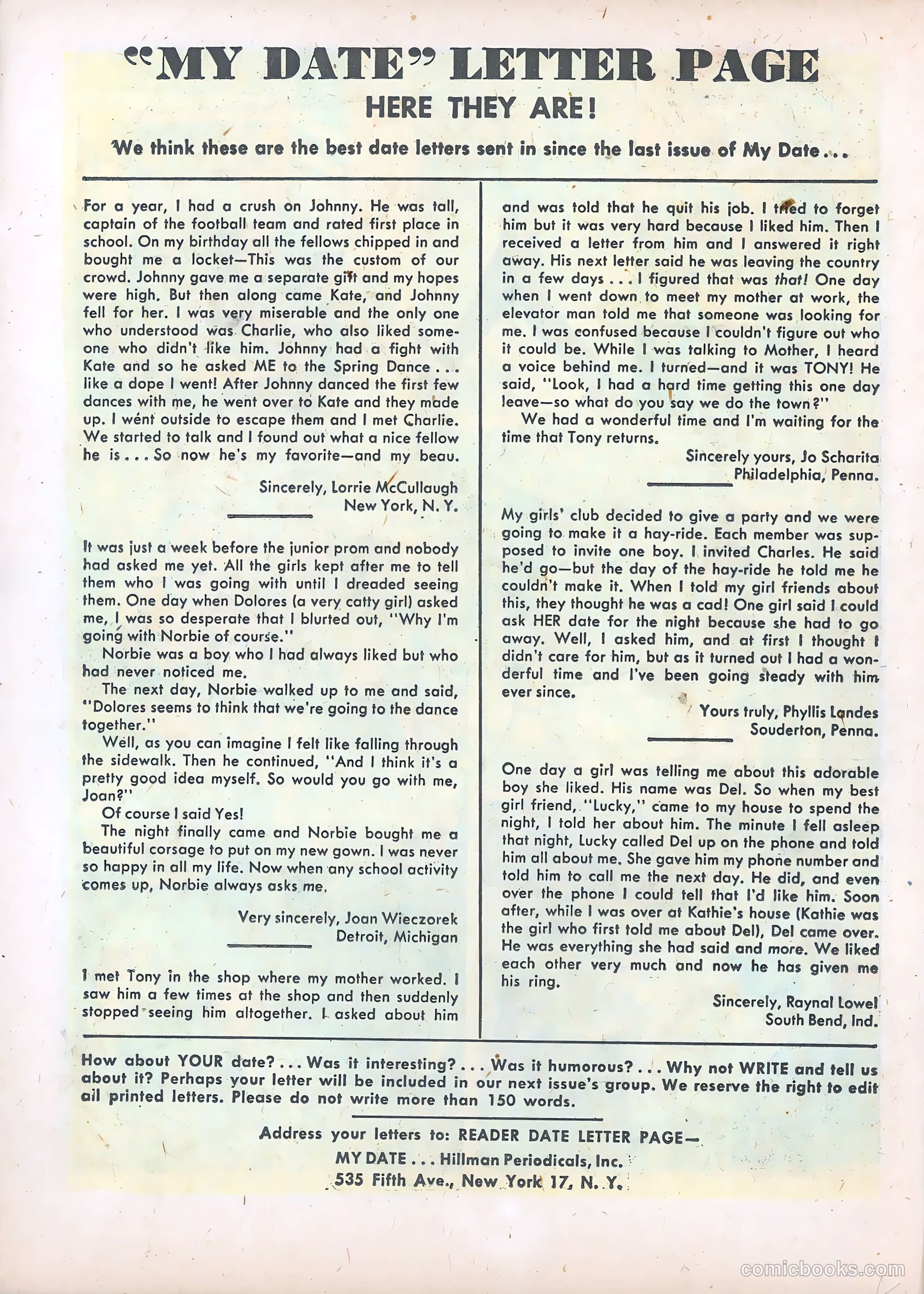 My Date Comics #4 (1948) — page 20 of 52