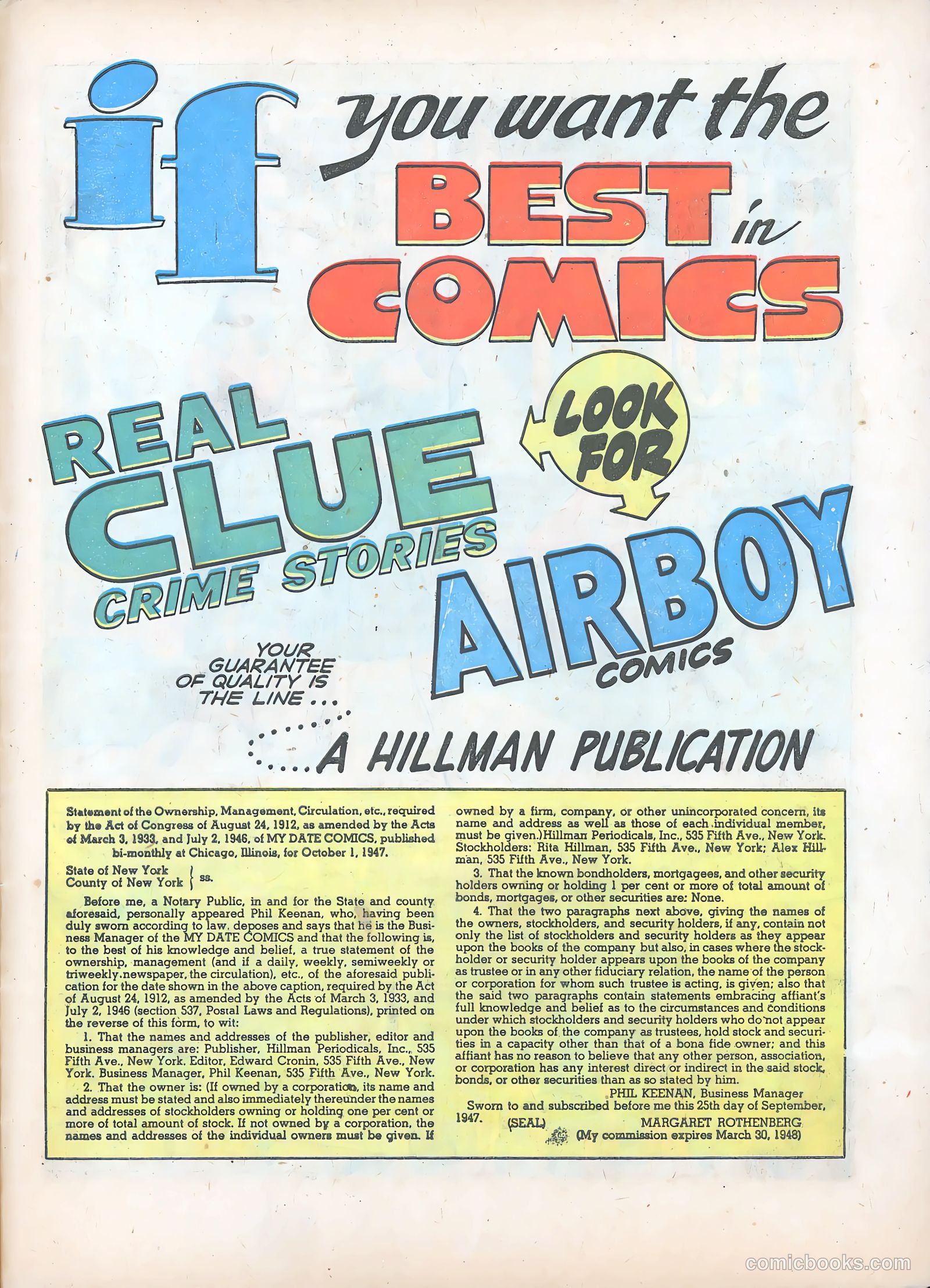 My Date Comics #4 (1948) — page 41 of 52