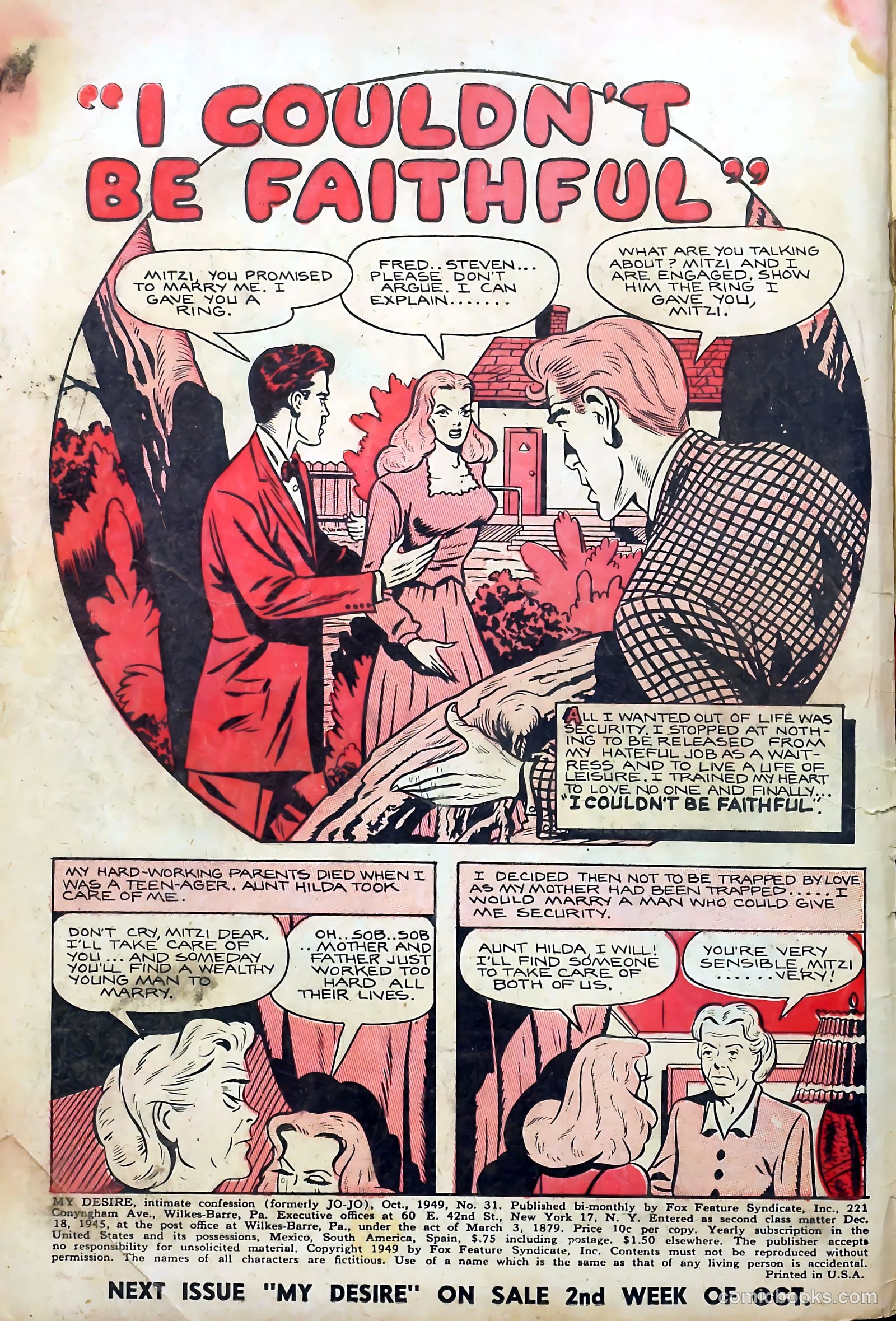 My Desire, Intimate Confessions #31 (1949) — page 2 of 36