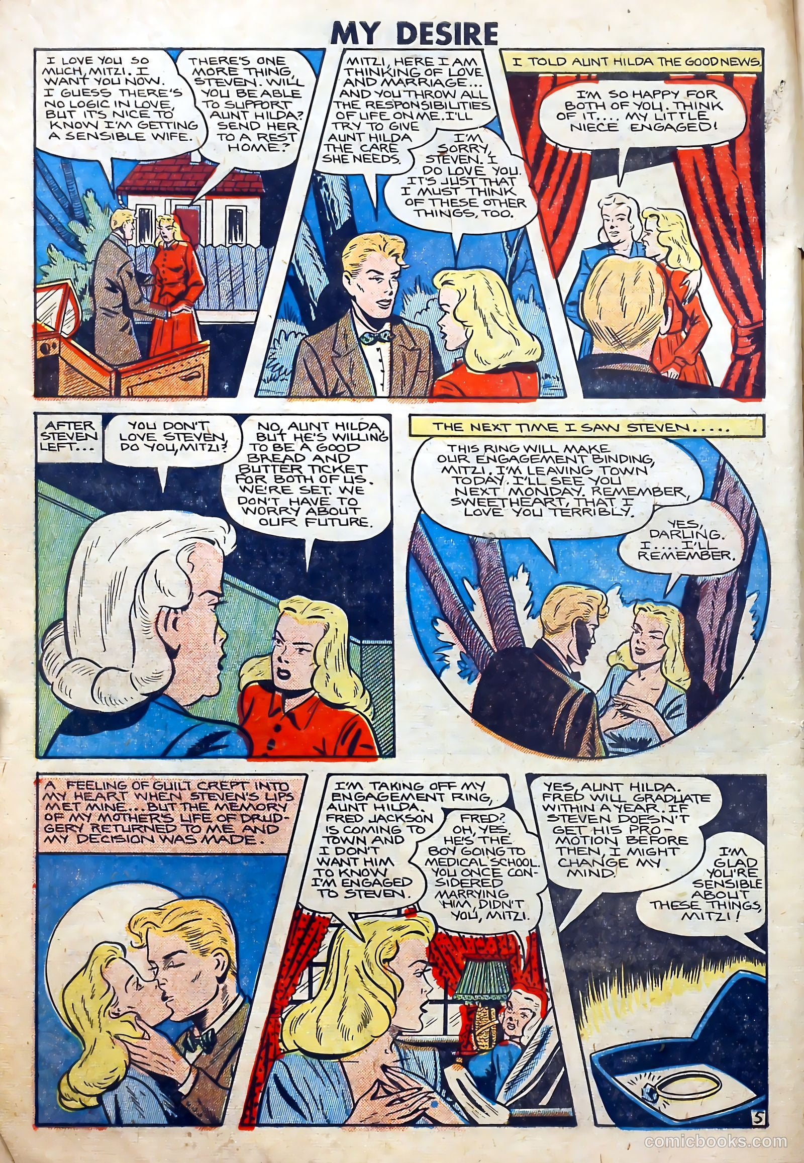 My Desire, Intimate Confessions #31 (1949) — page 6 of 36