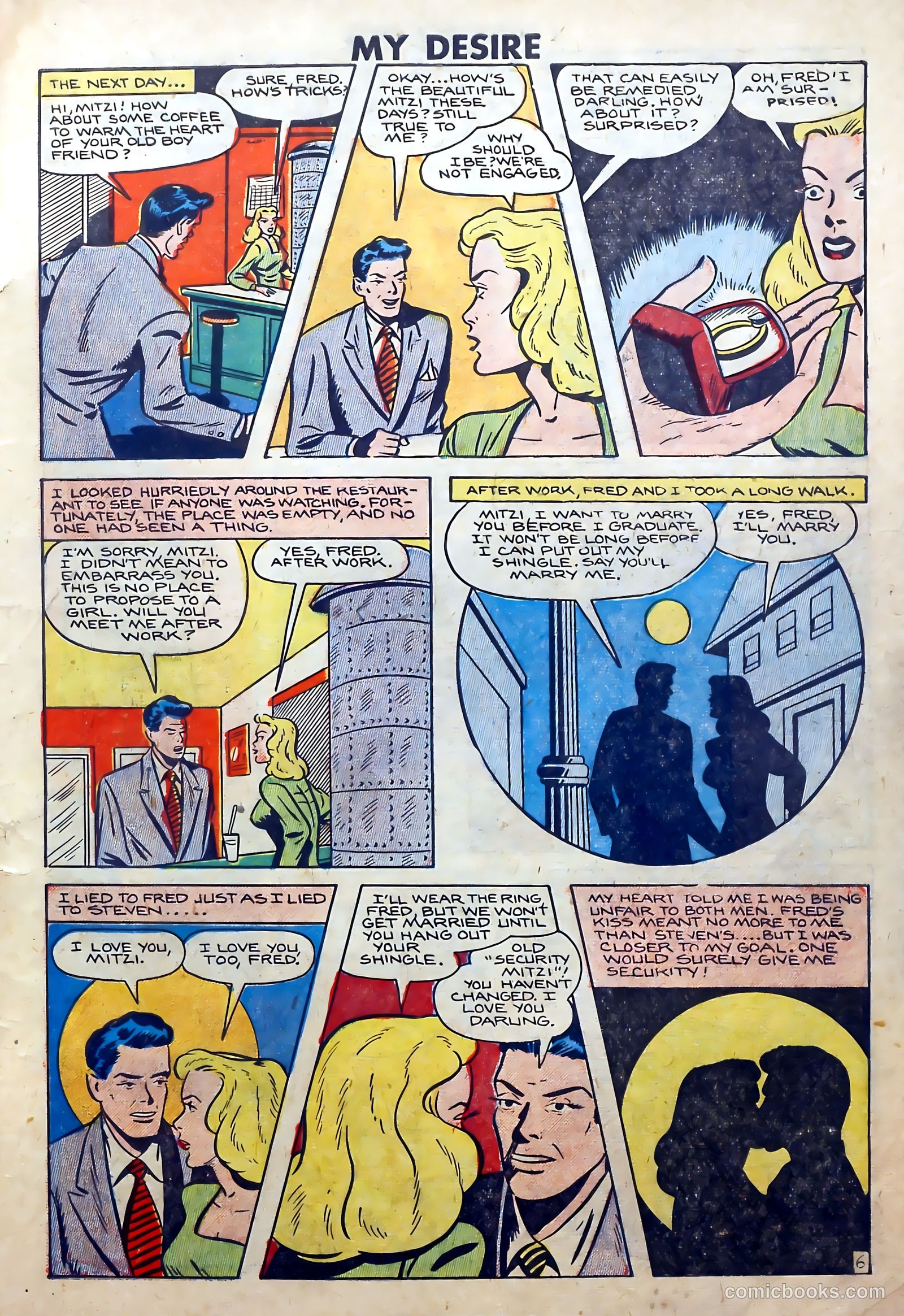 My Desire, Intimate Confessions #31 (1949) — page 7 of 36