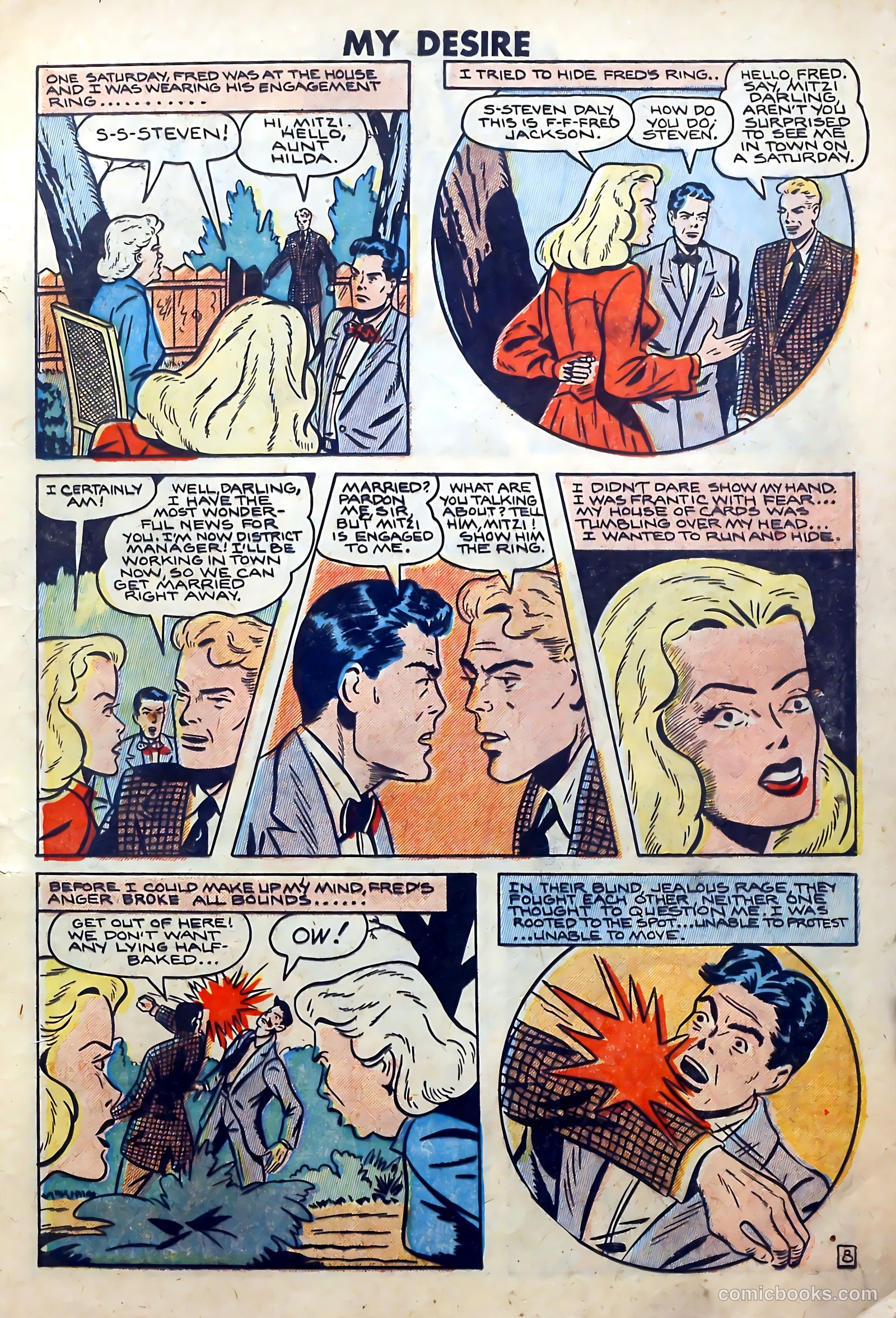 My Desire, Intimate Confessions #31 (1949) — page 9 of 36