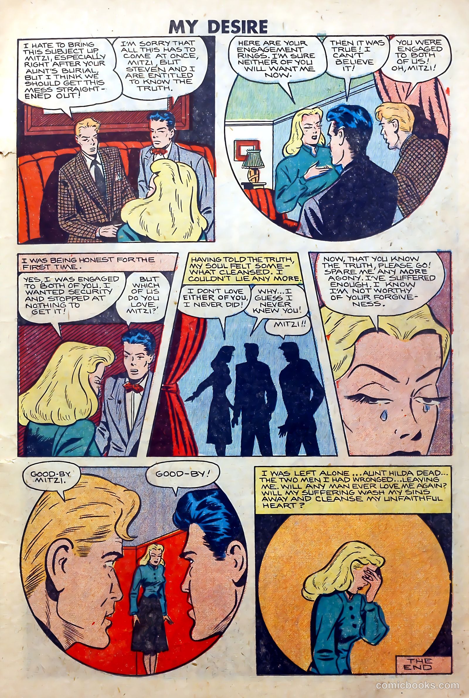 My Desire, Intimate Confessions #31 (1949) — page 11 of 36
