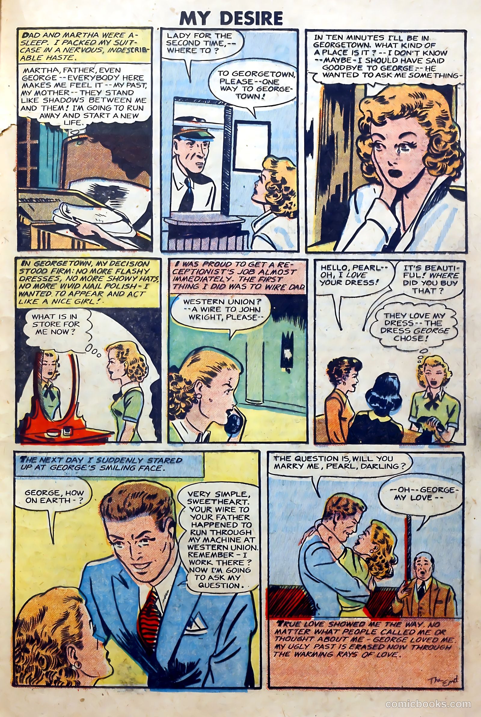 My Desire, Intimate Confessions #31 (1949) — page 21 of 36