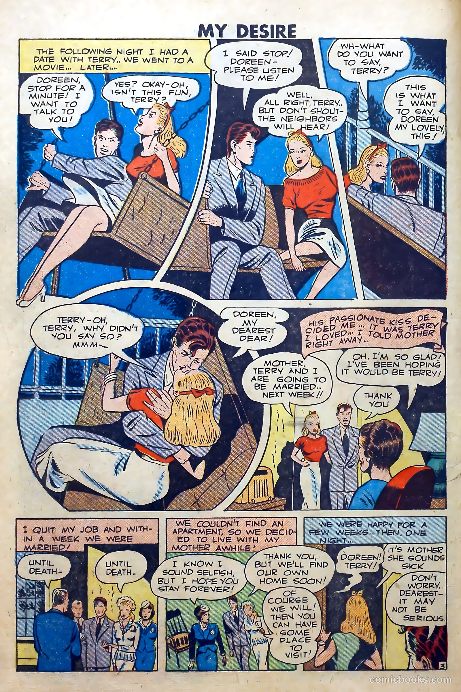 My Desire, Intimate Confessions #31 (1949) — page 26 of 36