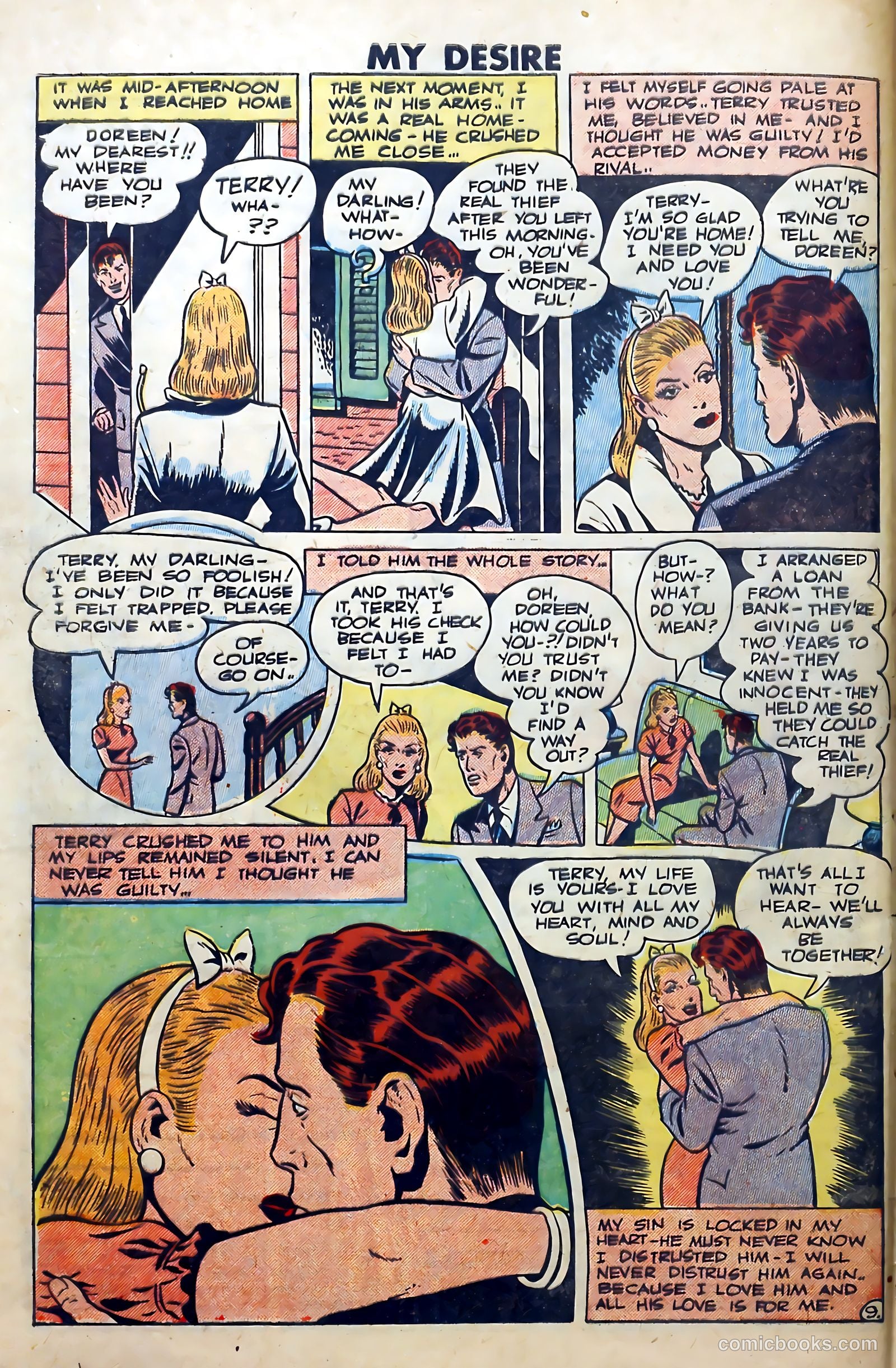 My Desire, Intimate Confessions #31 (1949) — page 32 of 36