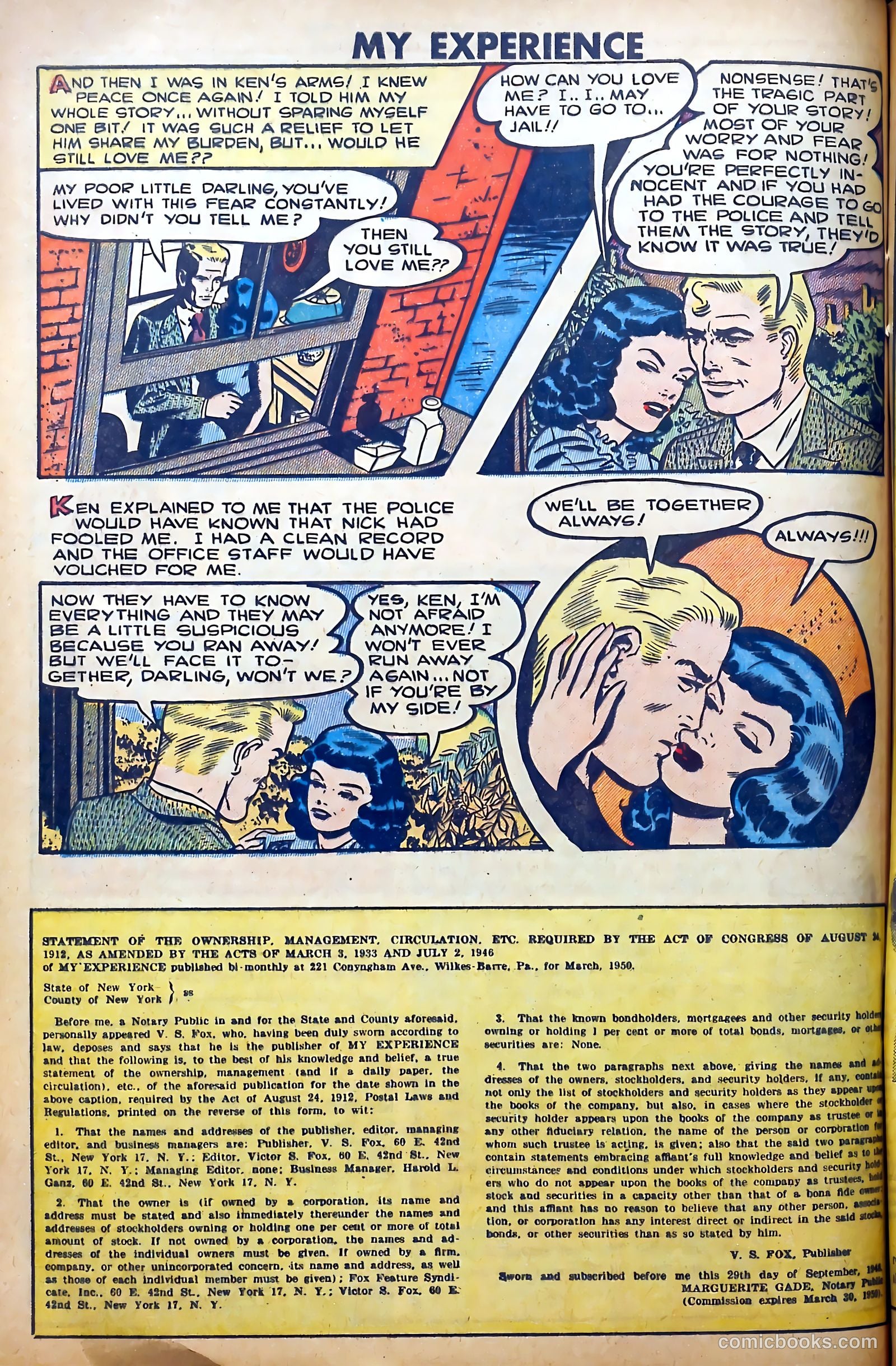 My Experience #22 (1950) — page 32 of 36