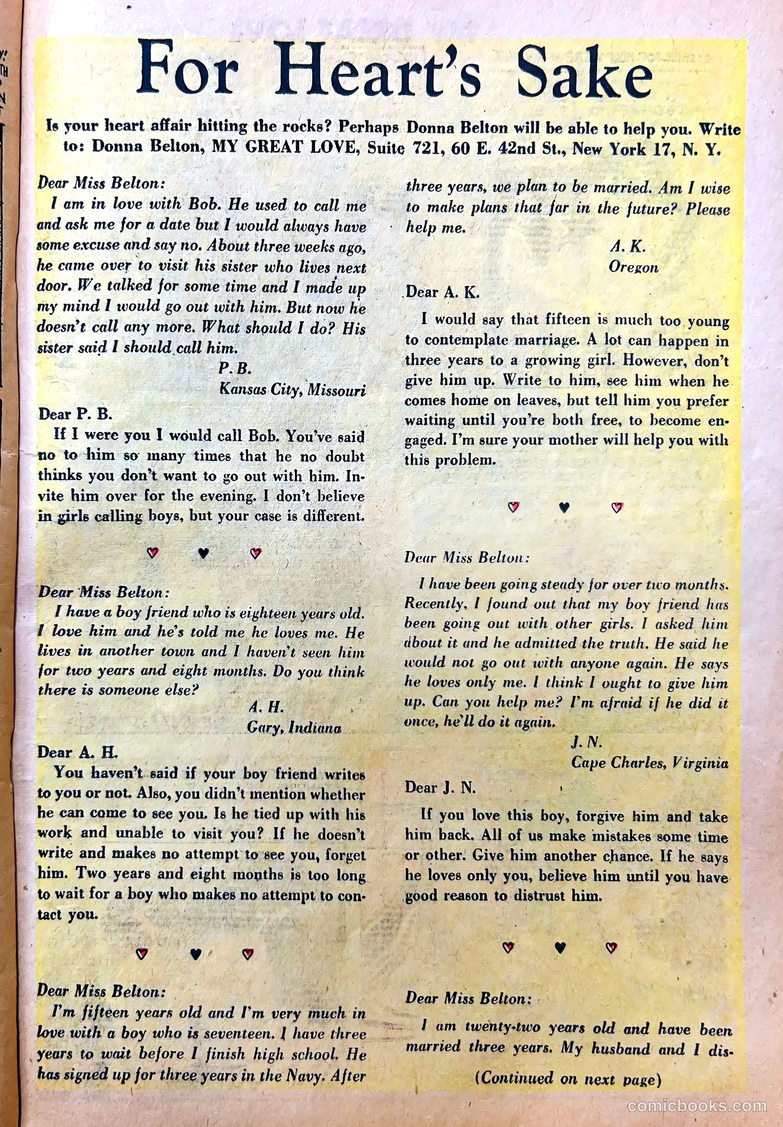 My Great Love #3 (1950) — page 21 of 36