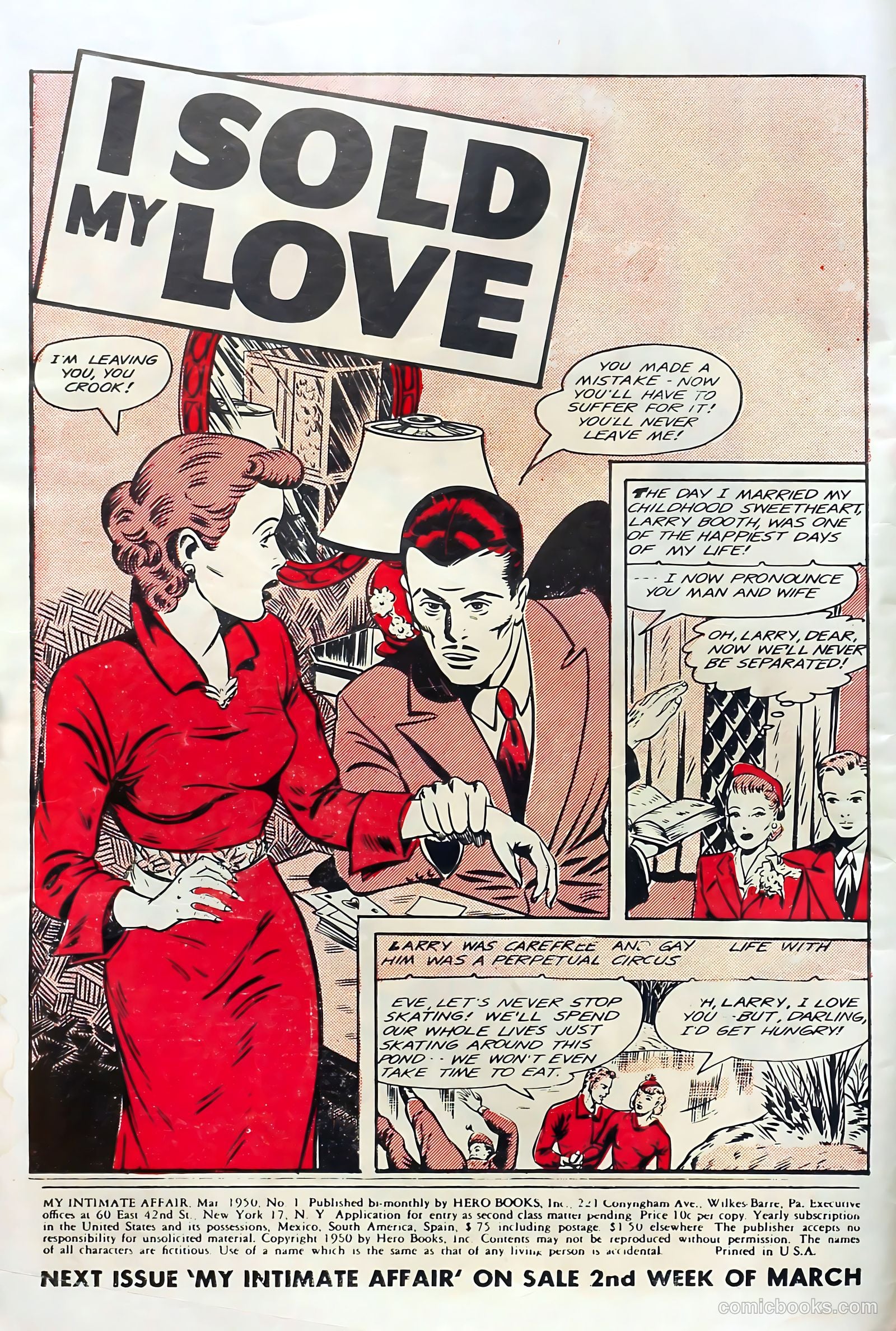 My Intimate Affair #1 (1950) — page 2 of 36