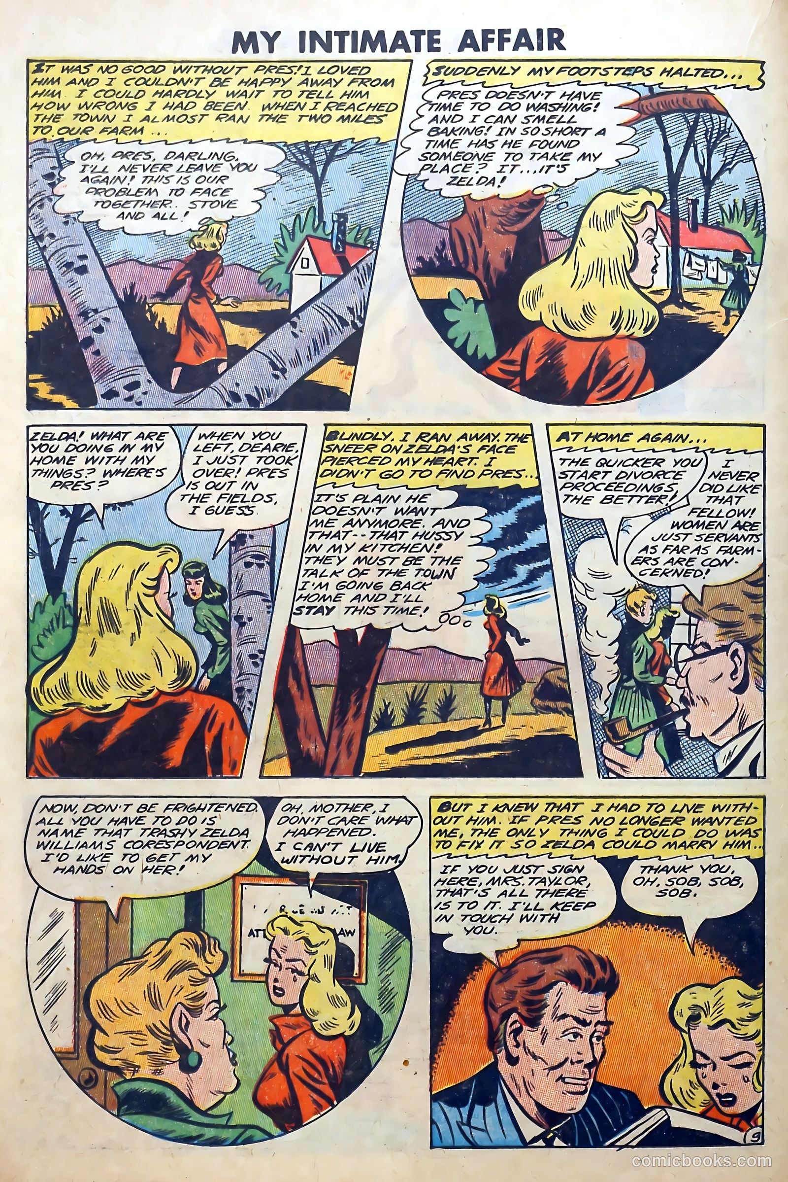 My Intimate Affair #1 (1950) — page 20 of 36