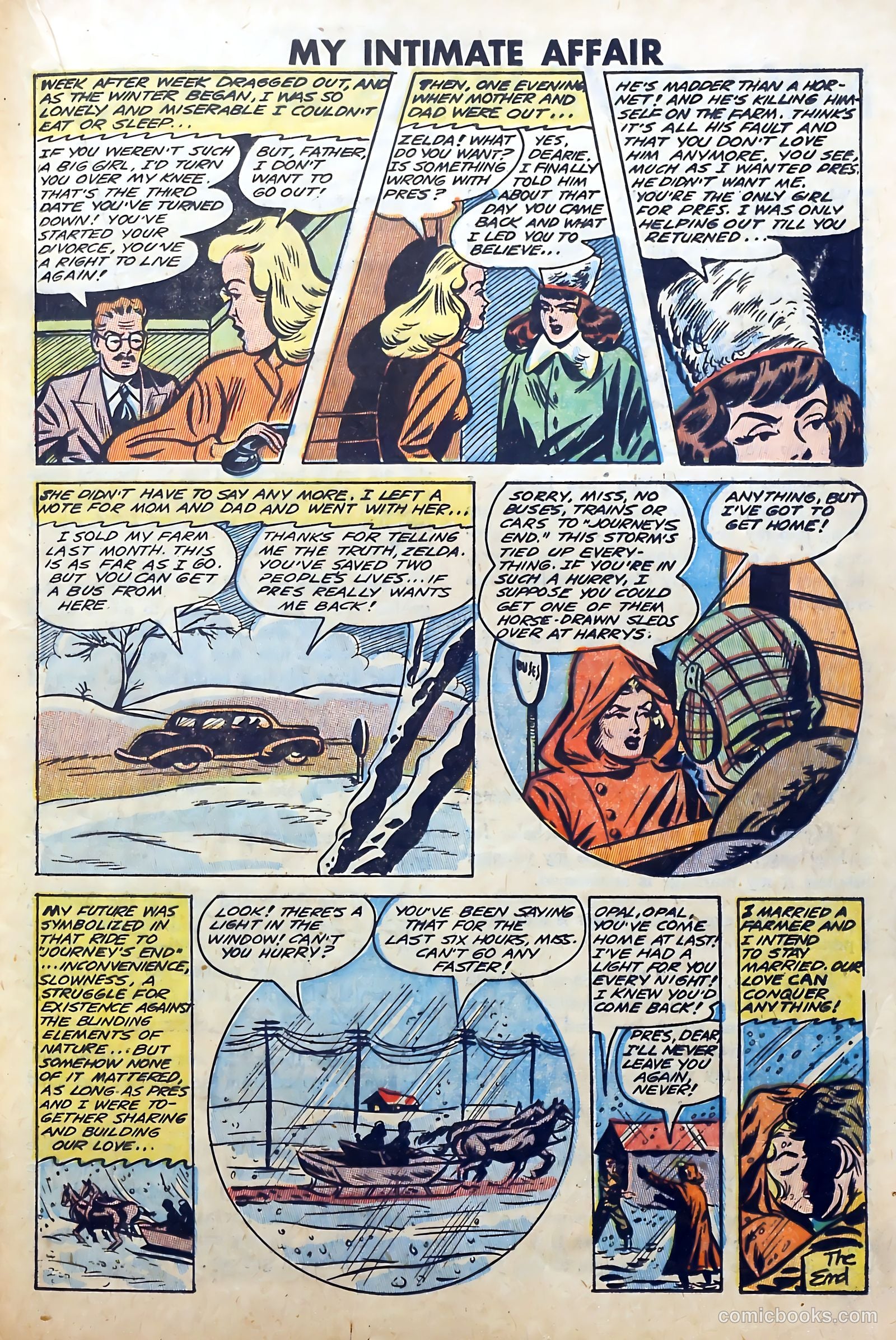 My Intimate Affair #1 (1950) — page 21 of 36