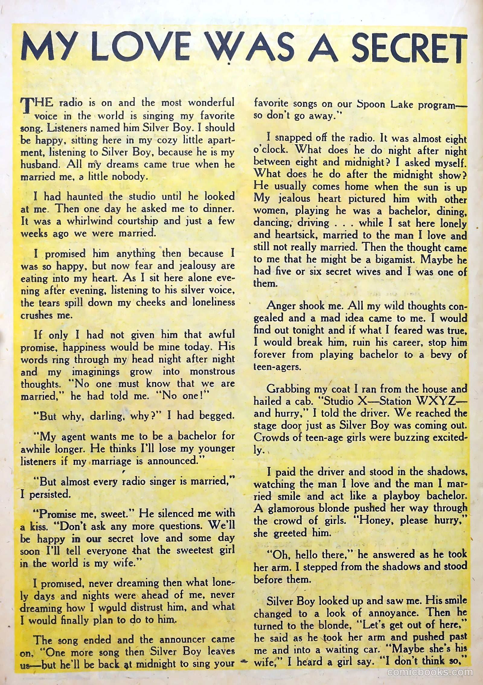 My Intimate Affair #1 (1950) — page 22 of 36