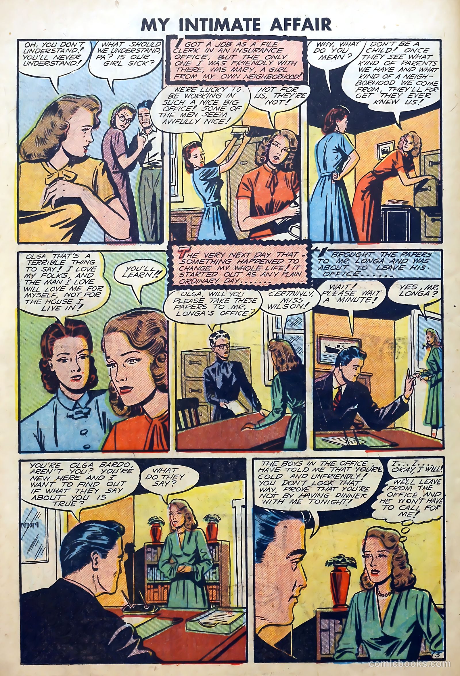 My Intimate Affair #1 (1950) — page 26 of 36