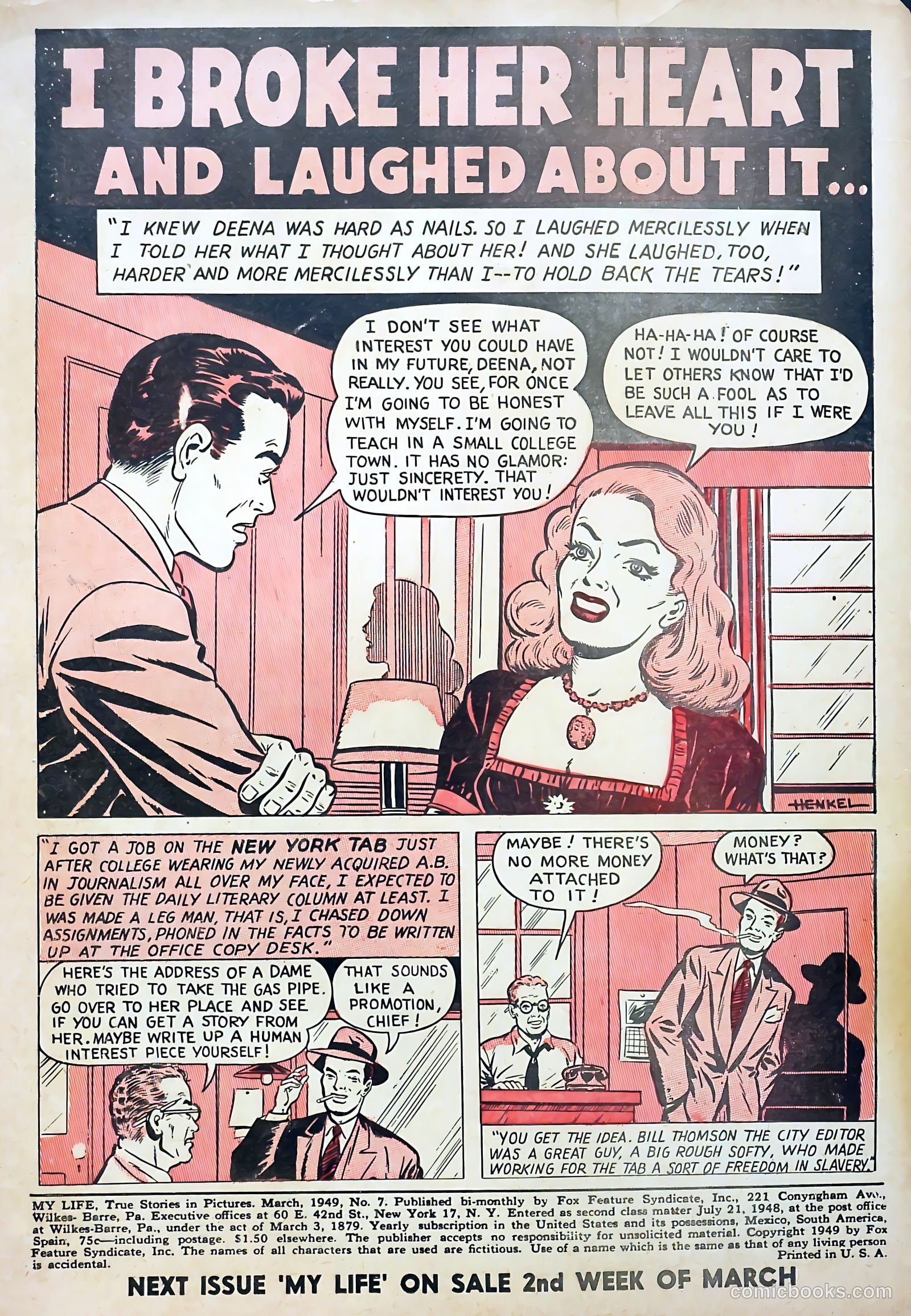 My Life #7 (1949) — page 2 of 36