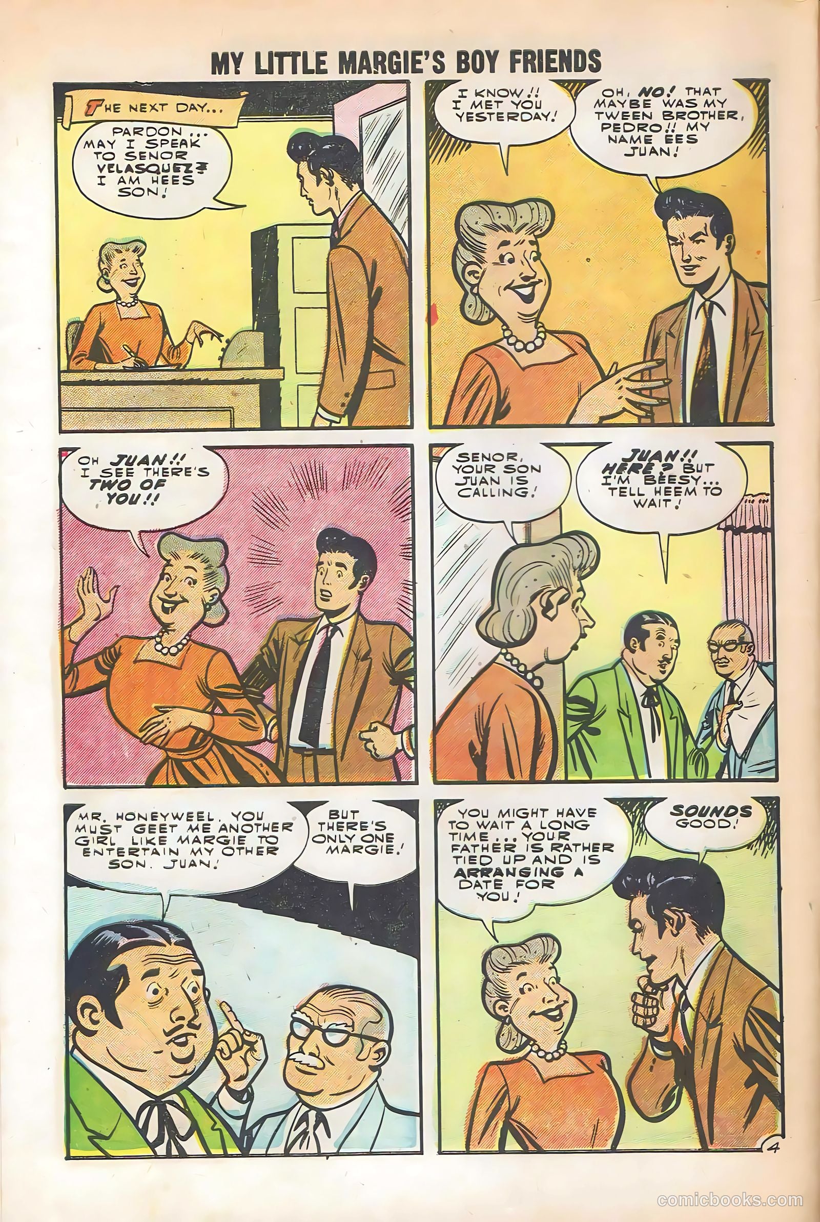 My Little Margie's Boy Friends #1 (1955) — page 6 of 36