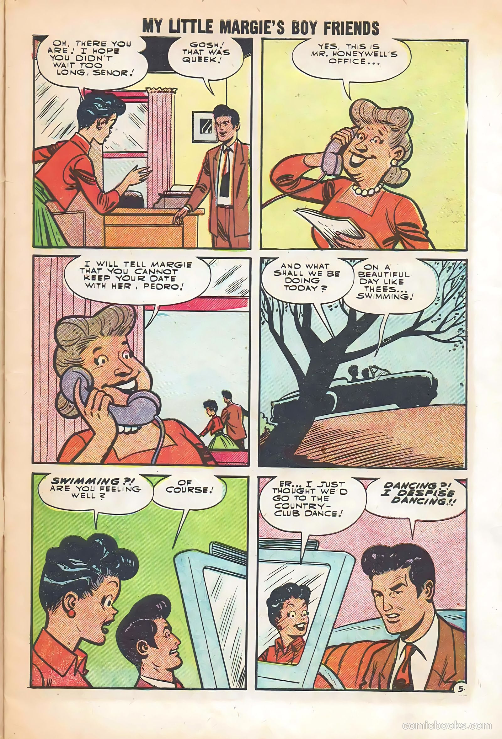 My Little Margie's Boy Friends #1 (1955) — page 7 of 36
