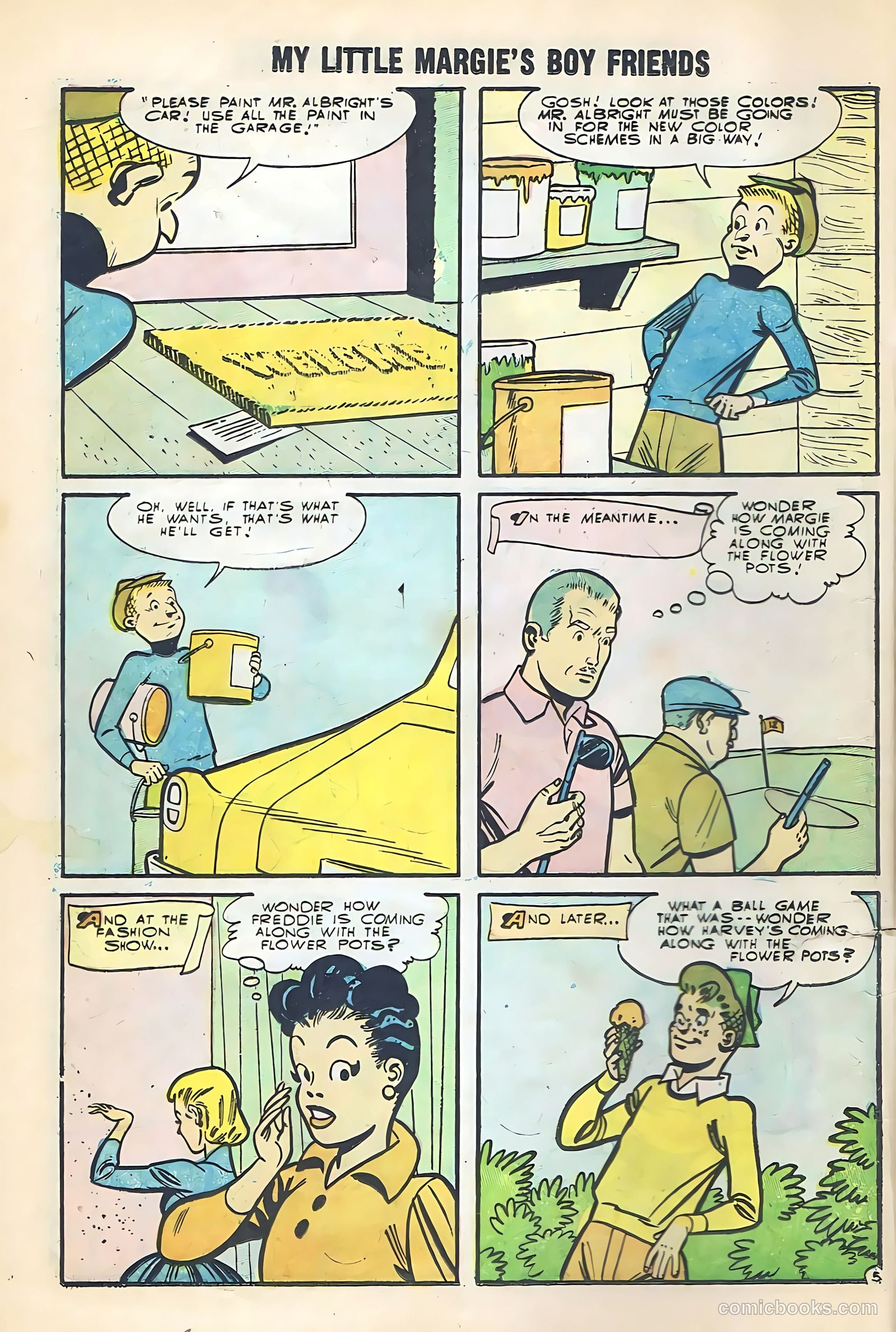 My Little Margie's Boy Friends #2 (1955) — page 16 of 36
