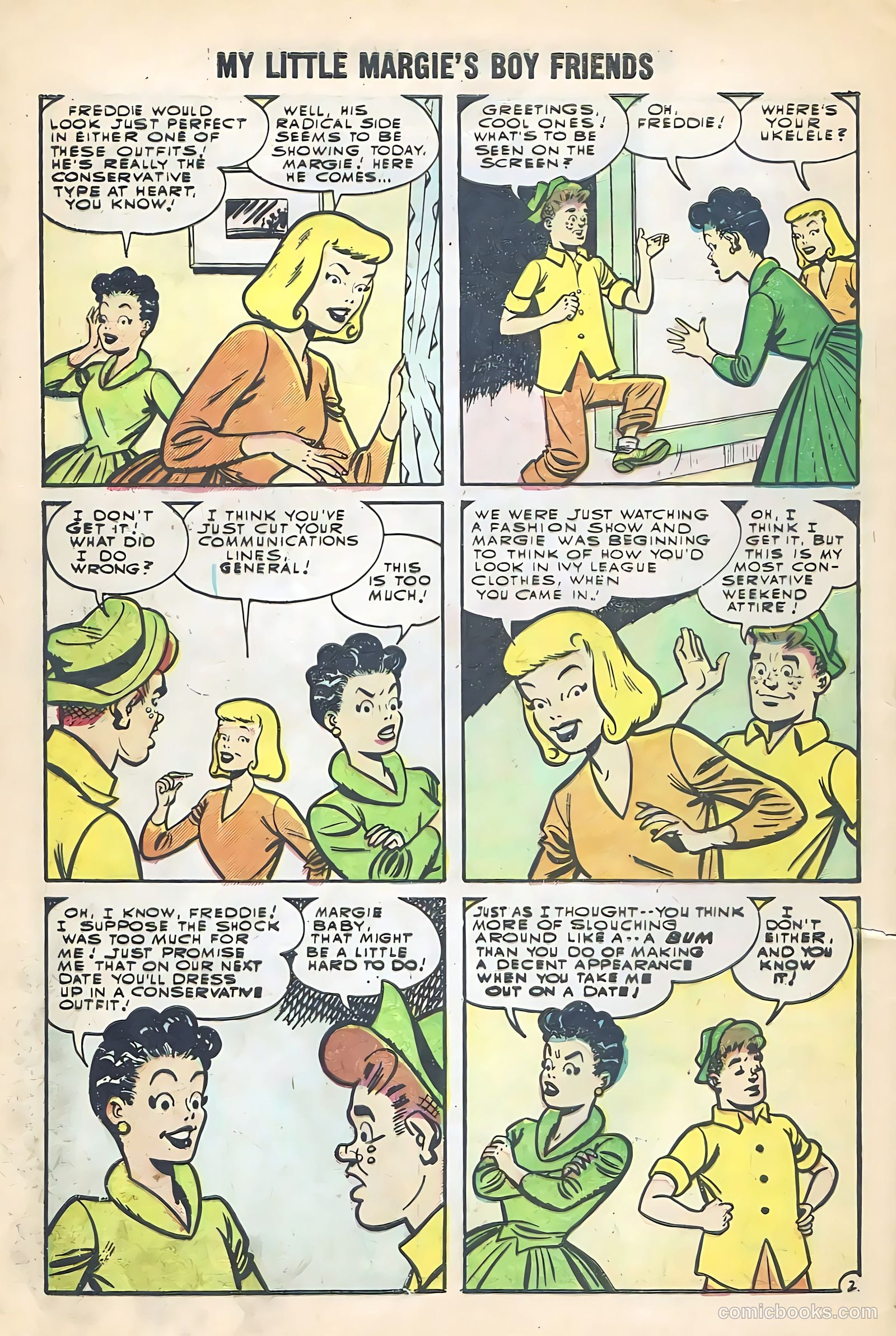 My Little Margie's Boy Friends #2 (1955) — page 32 of 36