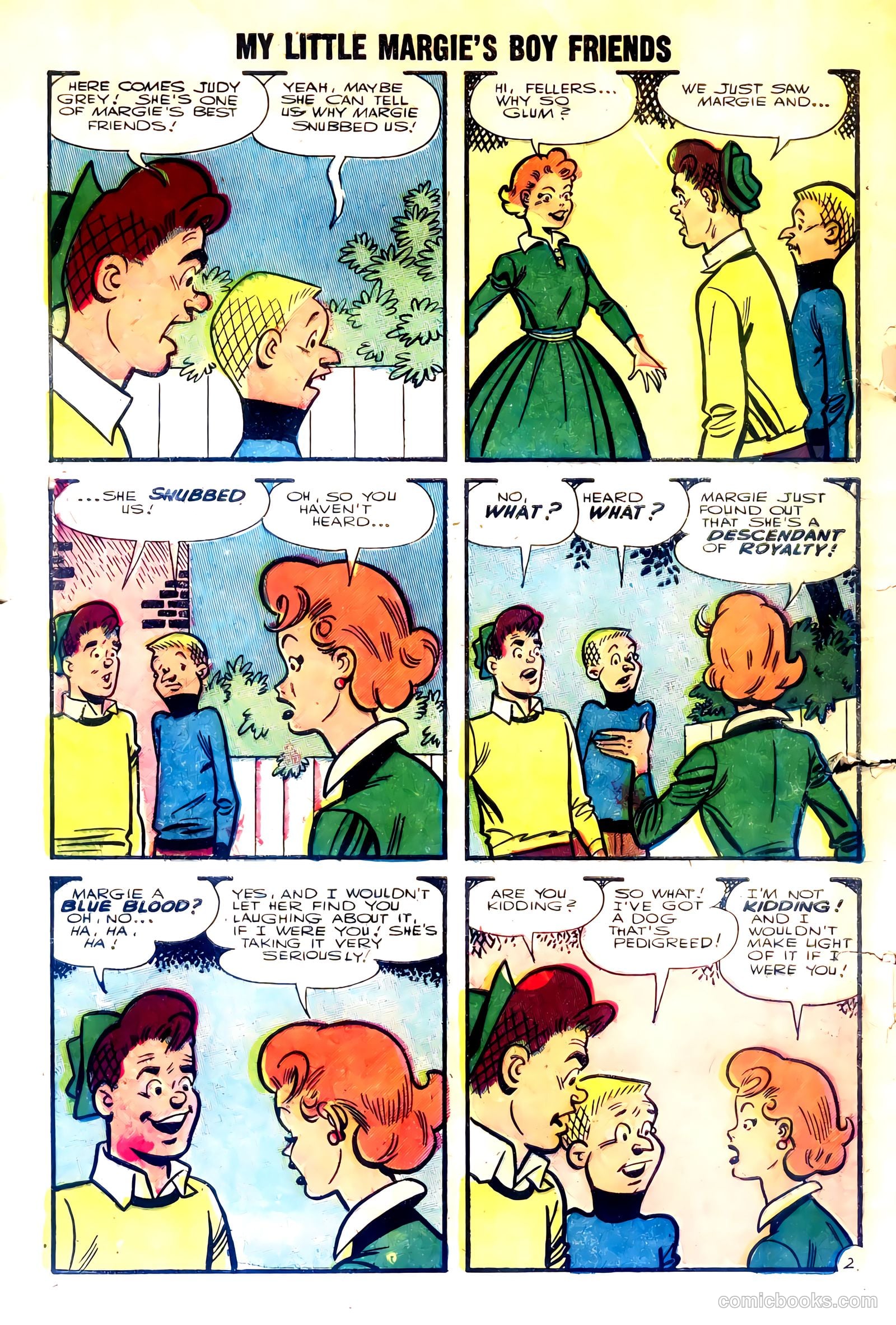 My Little Margie's Boy Friends #4 (1956) — page 4 of 36