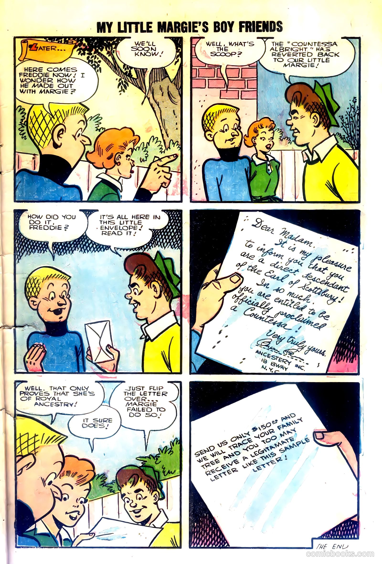 My Little Margie's Boy Friends #4 (1956) — page 7 of 36