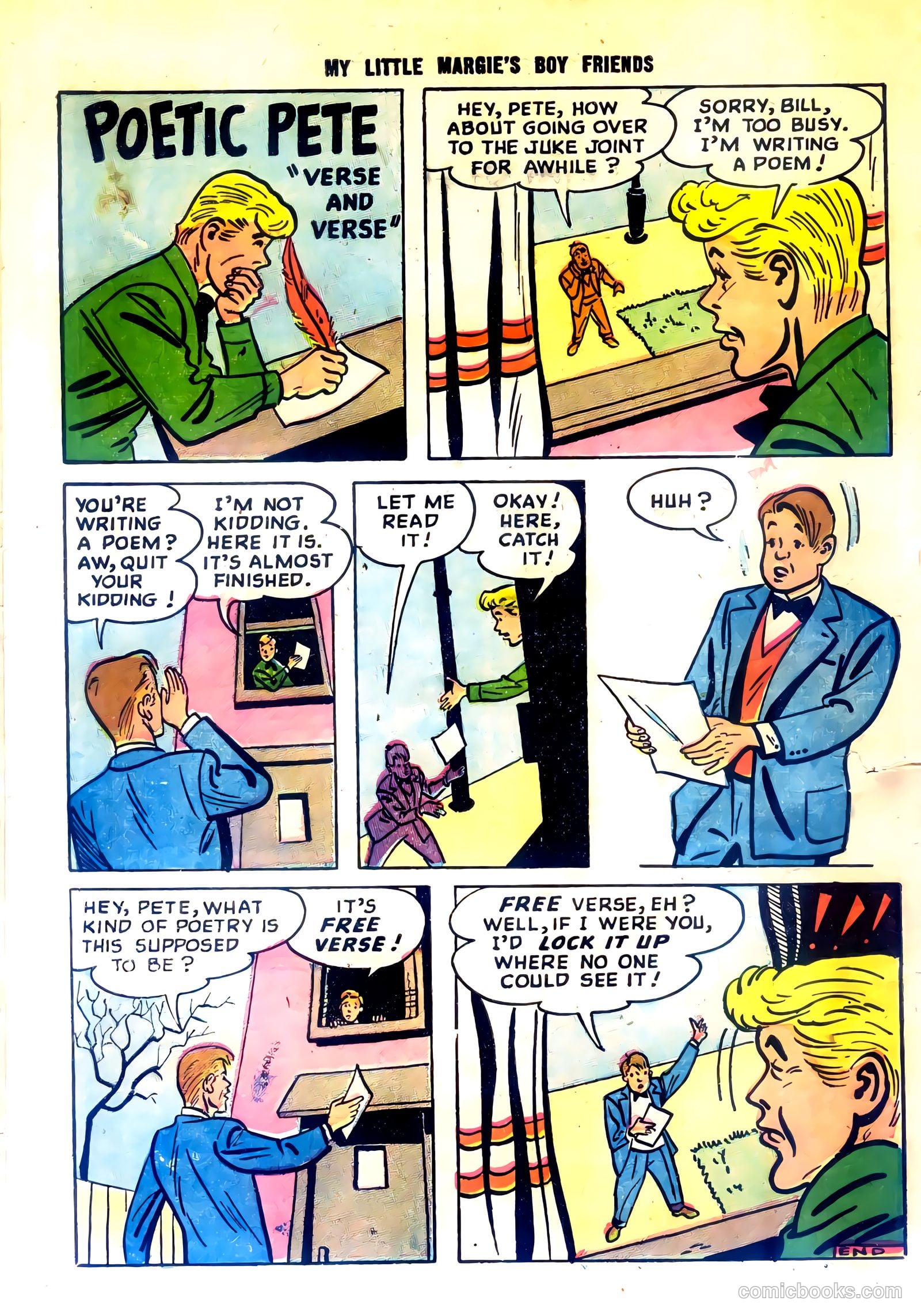 My Little Margie's Boy Friends #4 (1956) — page 34 of 36