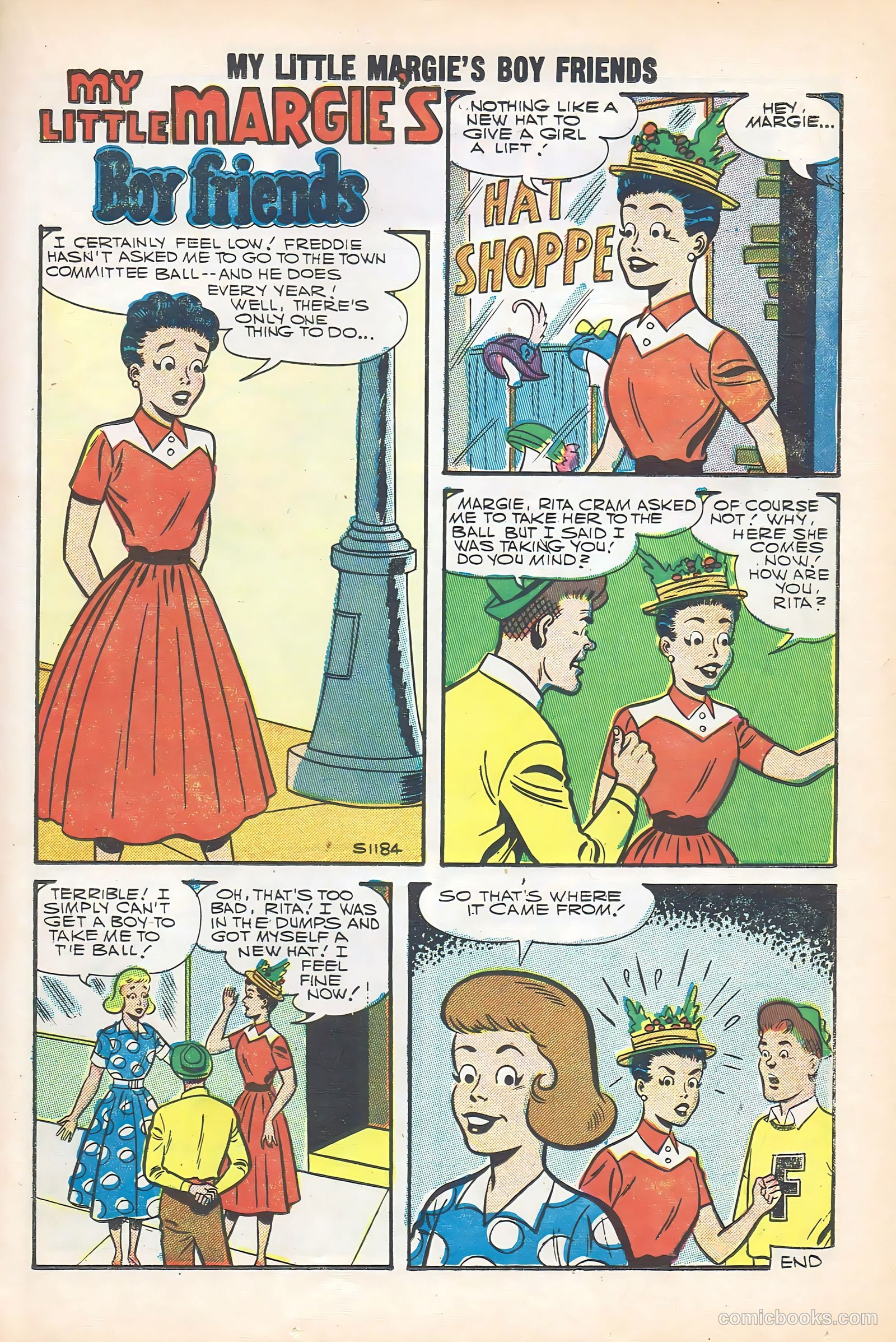 My Little Margie's Boy Friends #6 (1957) — page 23 of 36