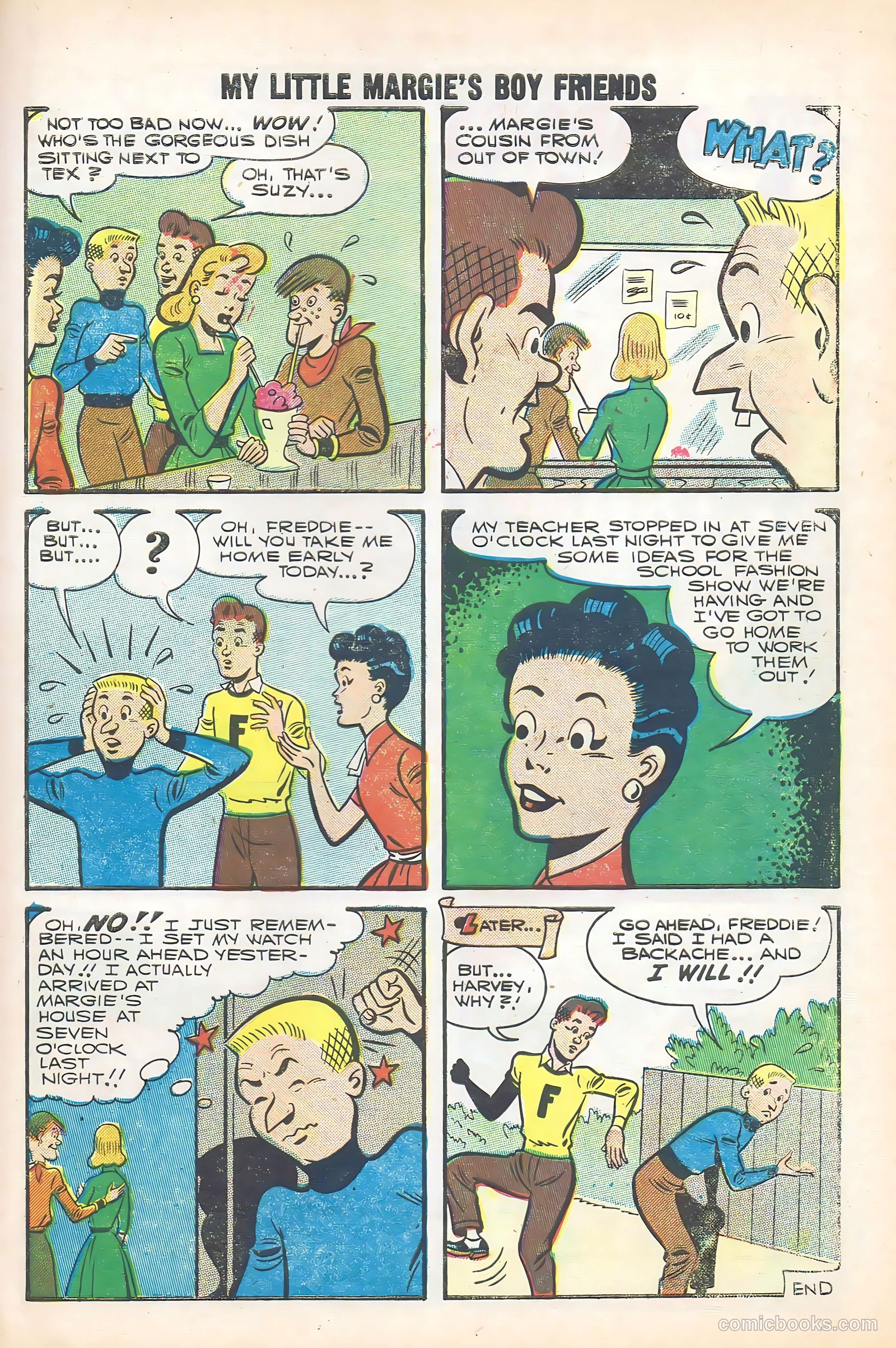 My Little Margie's Boy Friends #6 (1957) — page 27 of 36