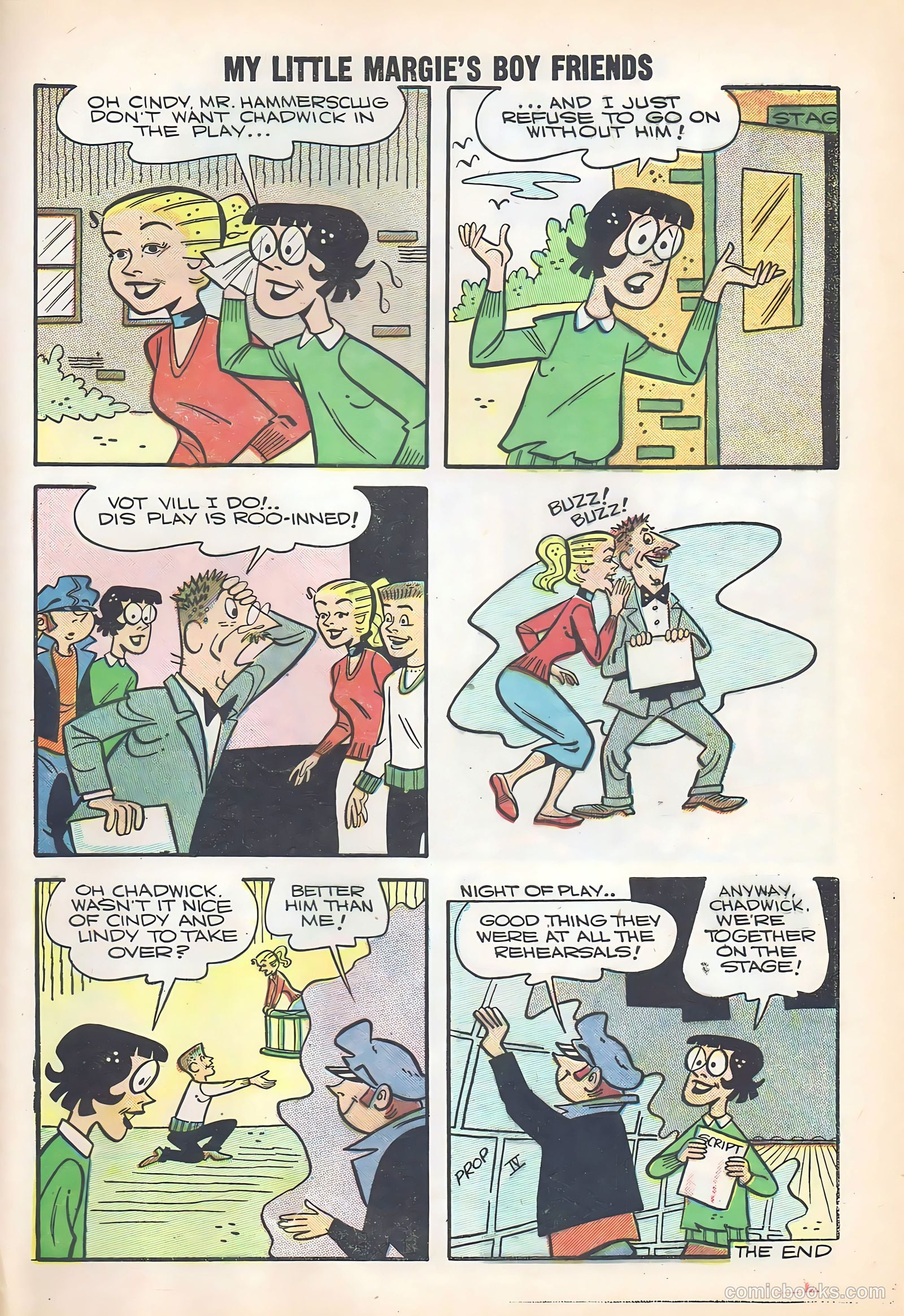 My Little Margie's Boy Friends #6 (1957) — page 33 of 36